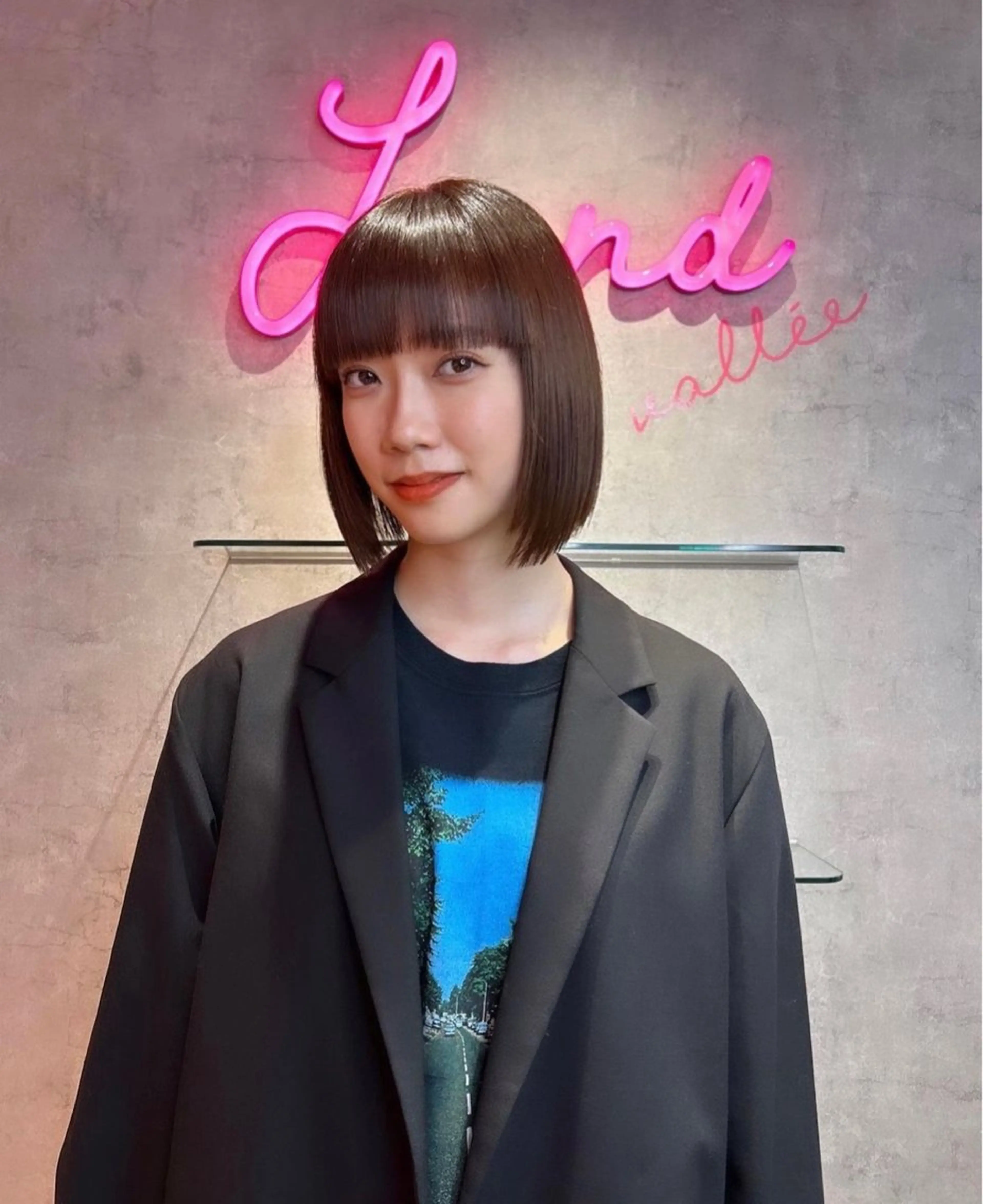 莉乃/縮毛矯正/髪質 改善/艶カラーのヘアスタイル