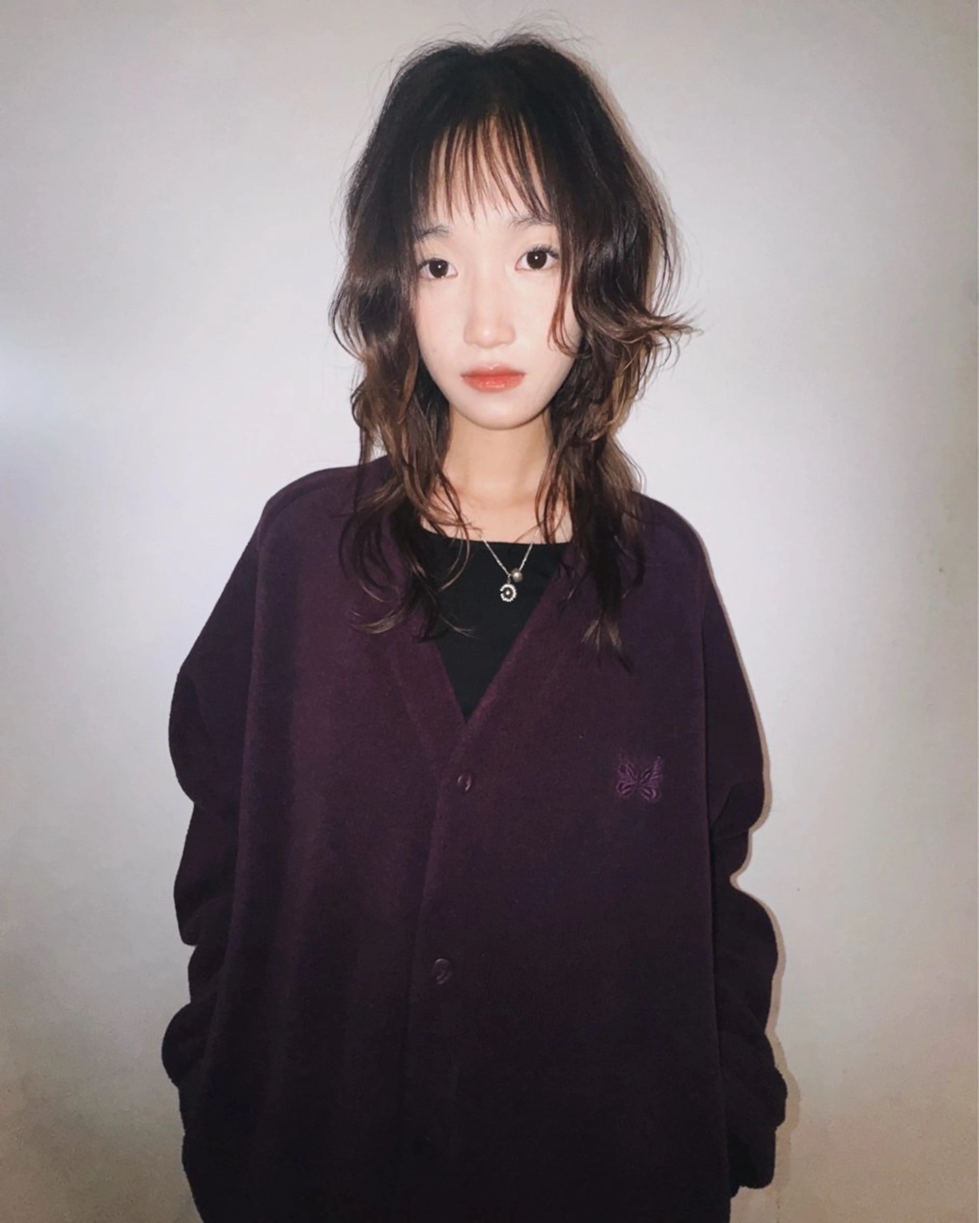 セミロング セミロングパーマ ボブ 顔まわりレイヤー 顔周りカット 外国人風カラー カット THE  AGATA TOKYO所属・外国人風パーマ/デザ インカット🦕✨アミのヘアスタイル