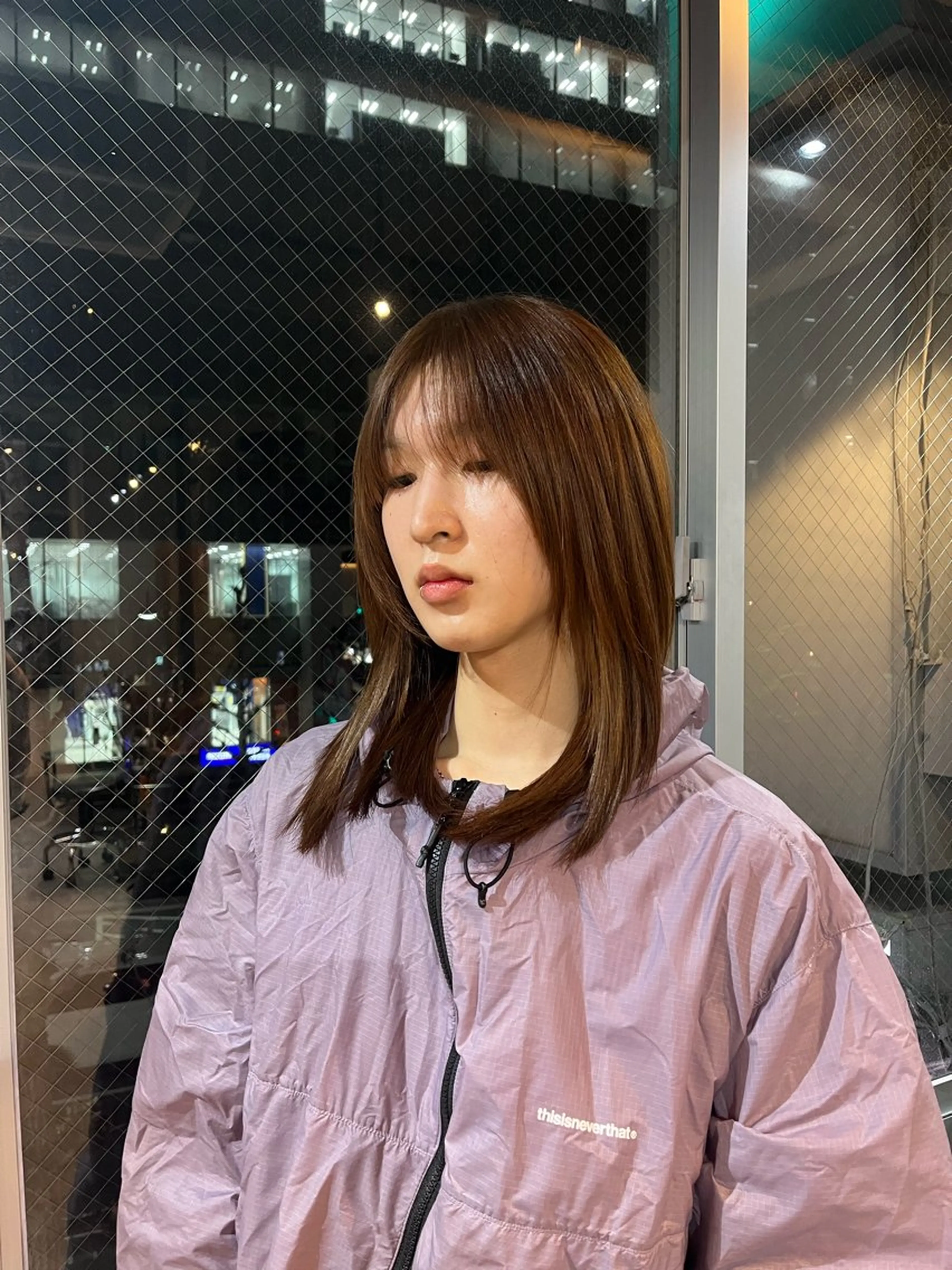 セミロング レイヤーカット カット ヘアカラー トリートメント sourceliebe所属・レイヤー／前髪／顔 周りakaneのヘアスタイル