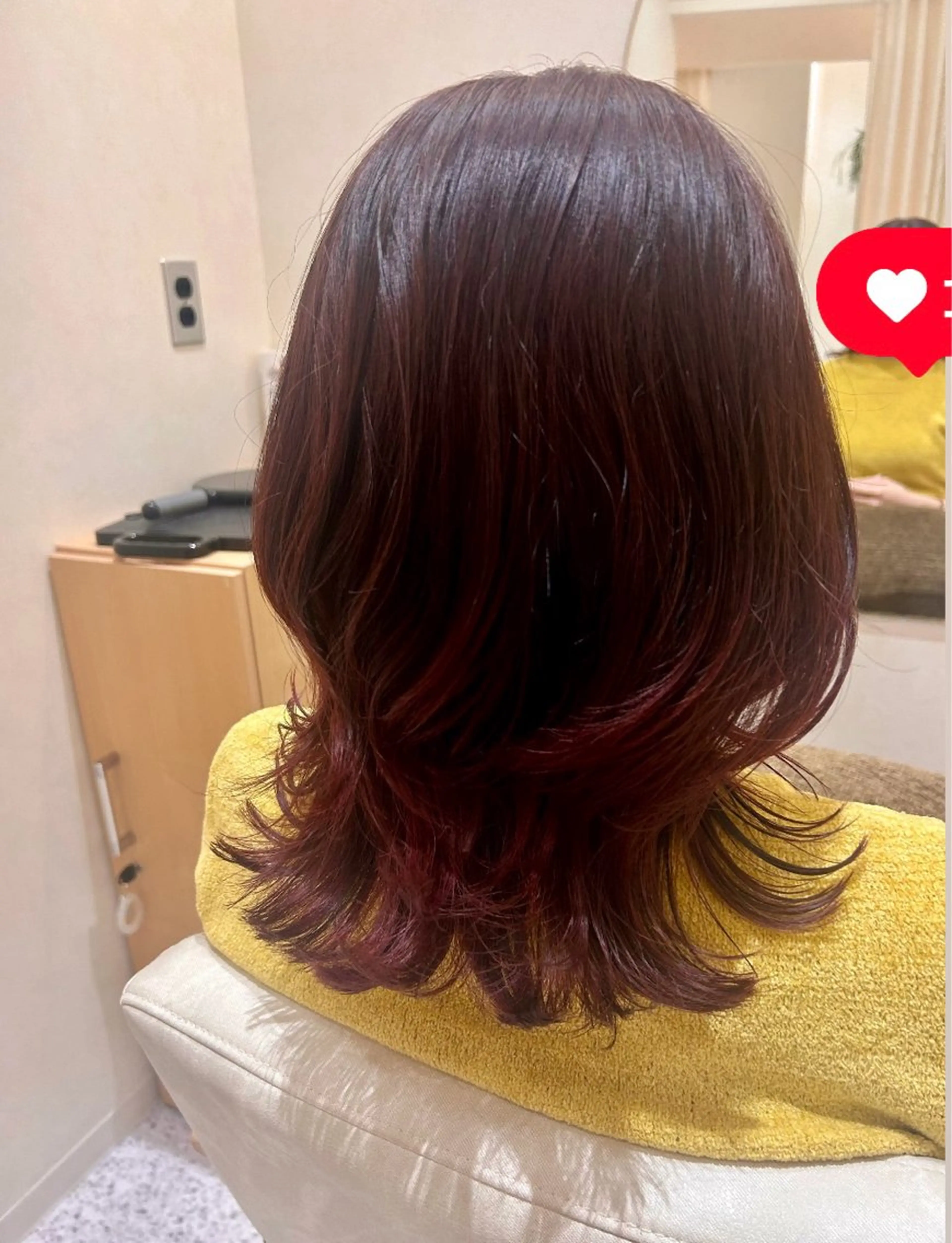 ミディアム Yamamoto 半個室美容室zinaのヘアスタイル