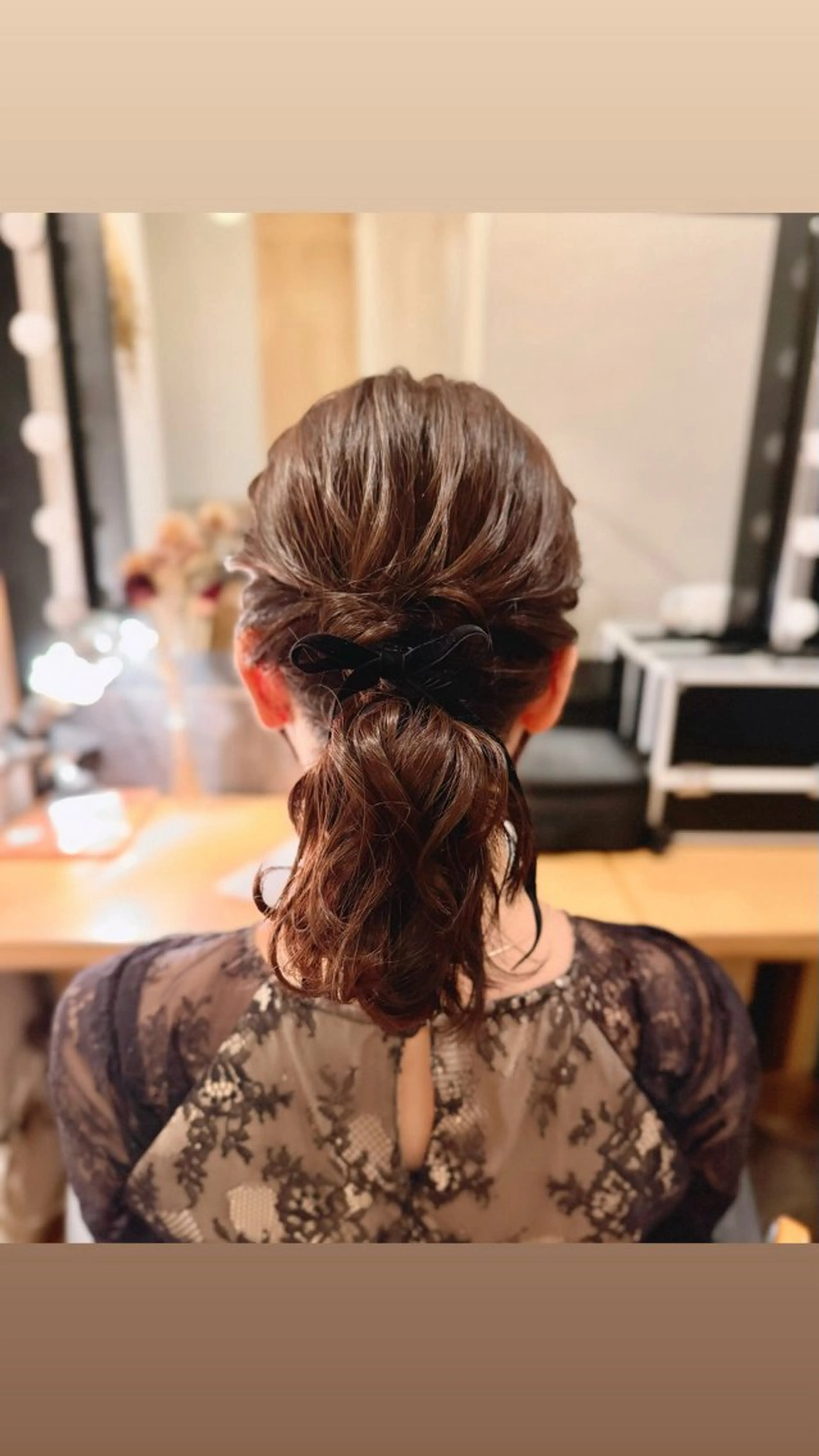 ミディアム ヘアセット 札幌円山ヘアメイク/ バーガスのヘアスタイル