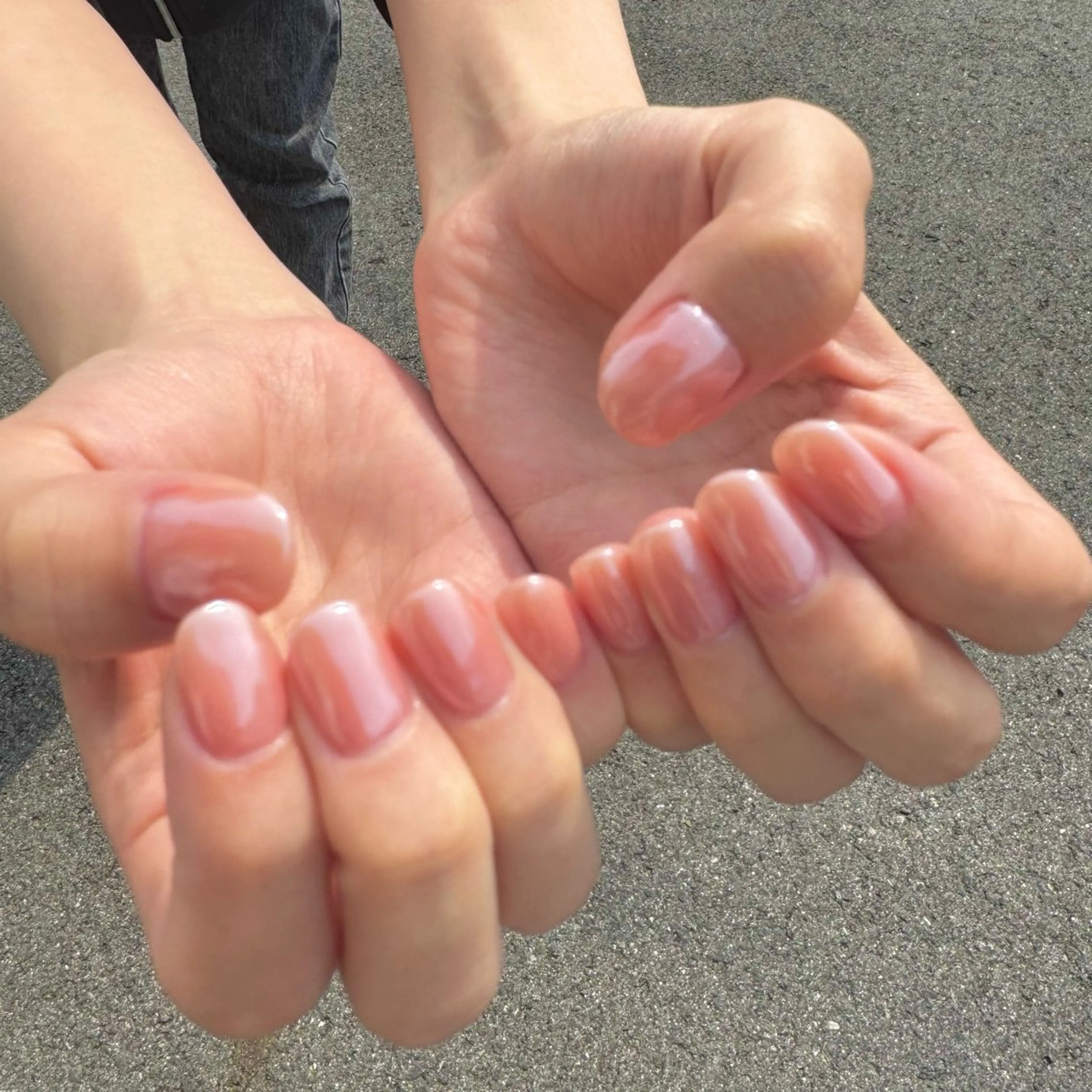 ネイル オーロラネイル シンプルネイル ホワイト Nail Sant Esperanza by SALON DE やす所属・Sant Esperanzaのネイルデザイン