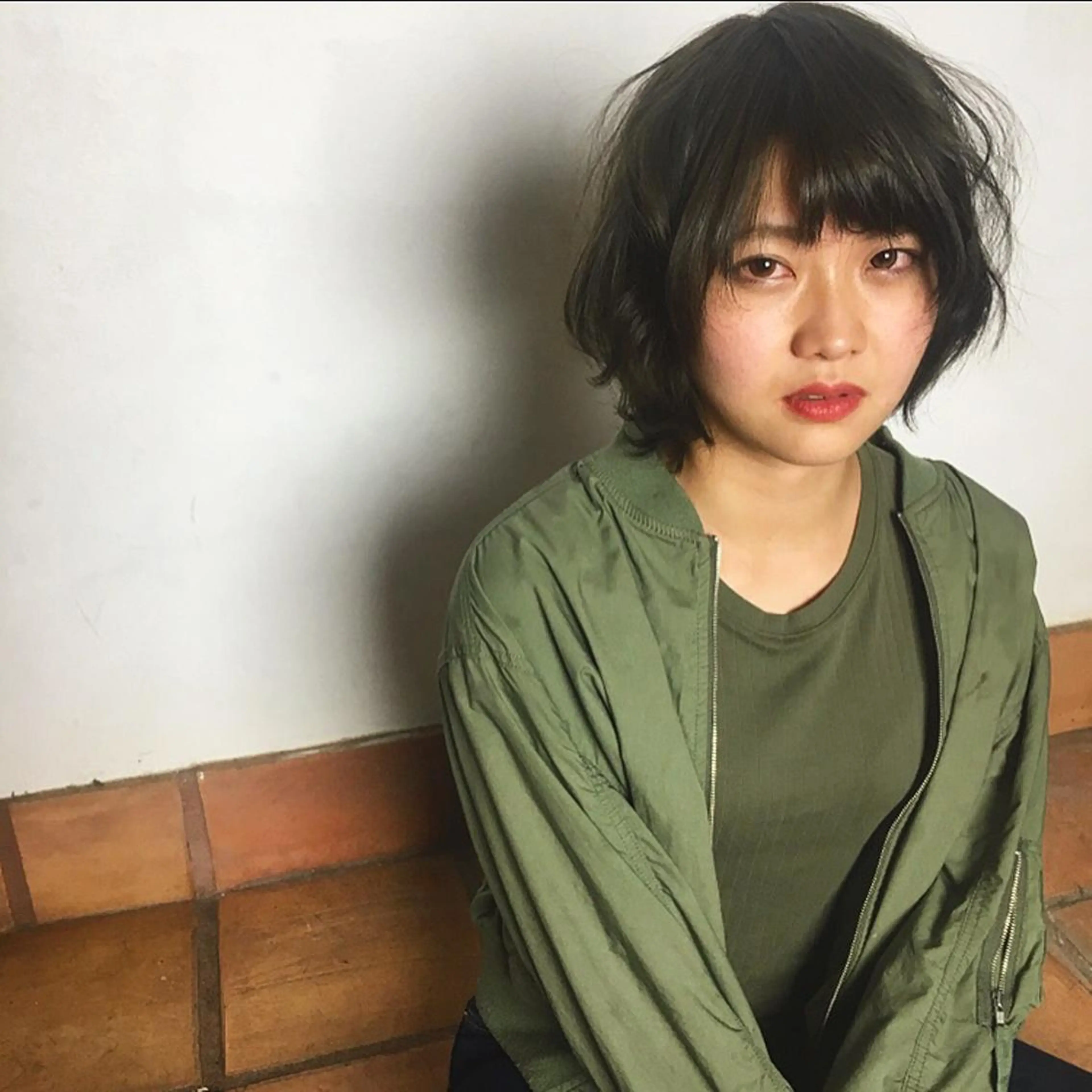 ショート カラー グレージュ カットが得意 🫧ショートボブ🫧のヘアスタイル