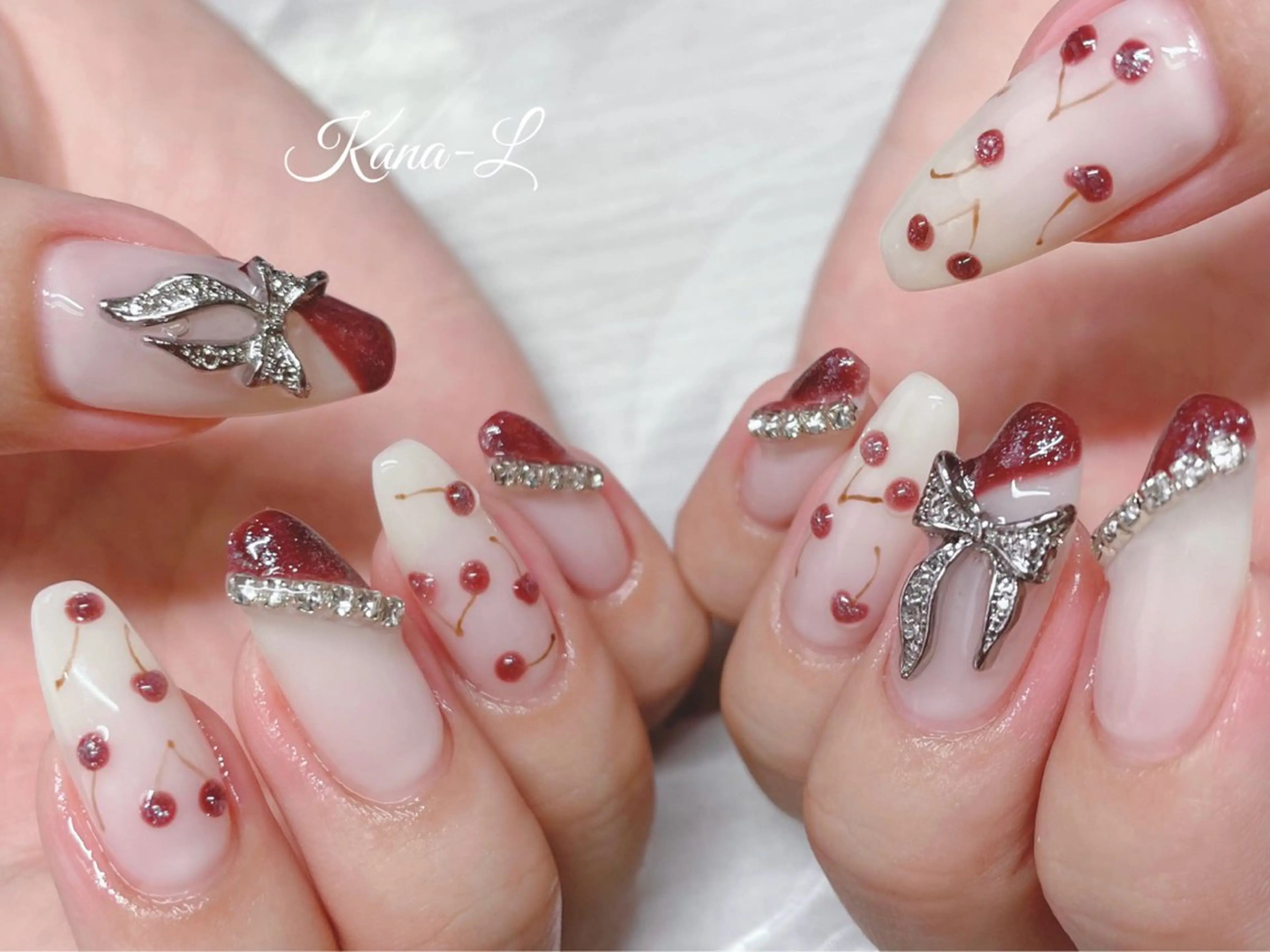 ネイル ジェルネイル 韓国ネイル パラジェル ワンホンネイル 芦辺 香奈のネイルデザイン