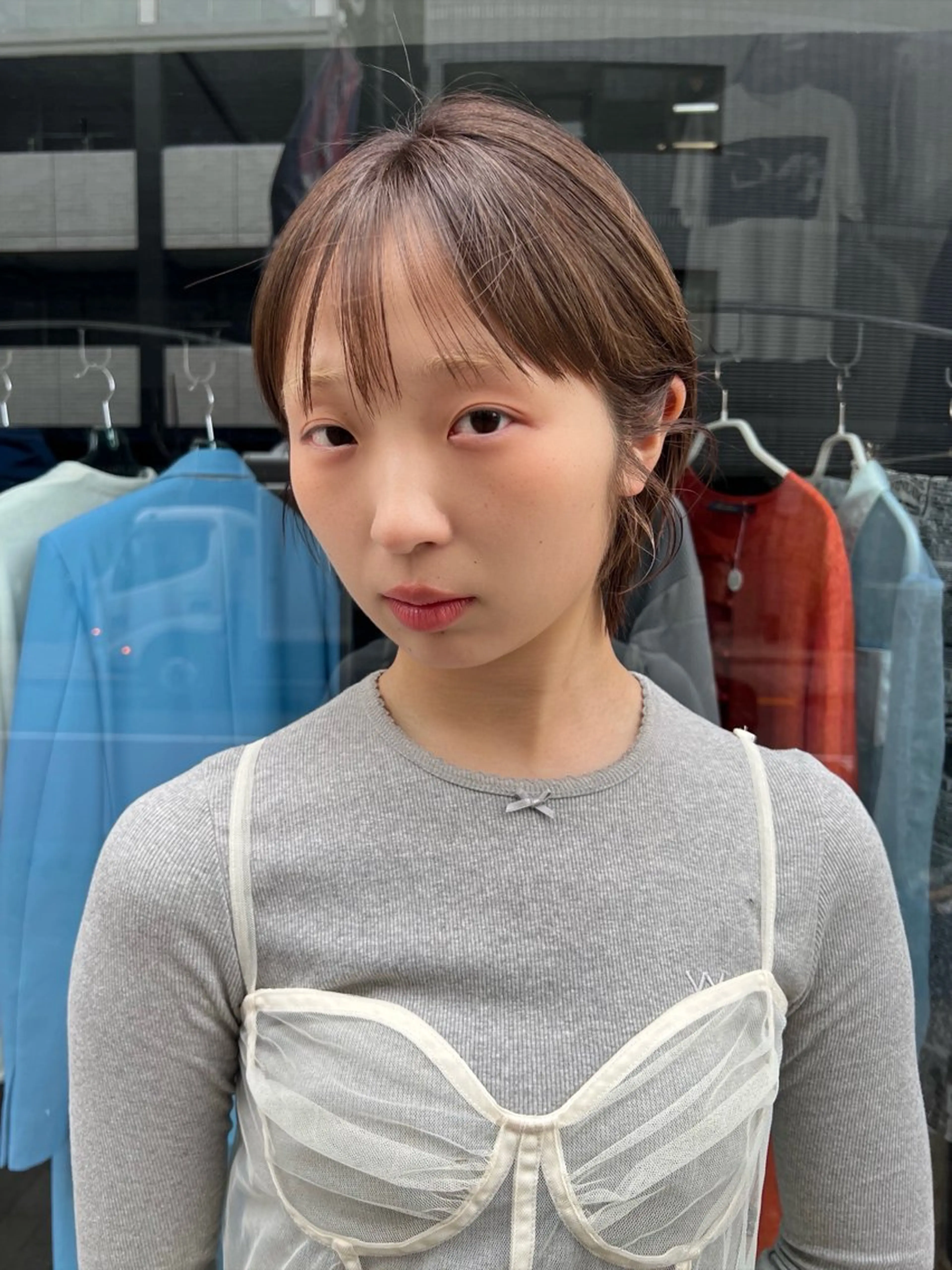 ショート 艶カラー/レイヤー/ atsumi⛰️🧸のヘアスタイル