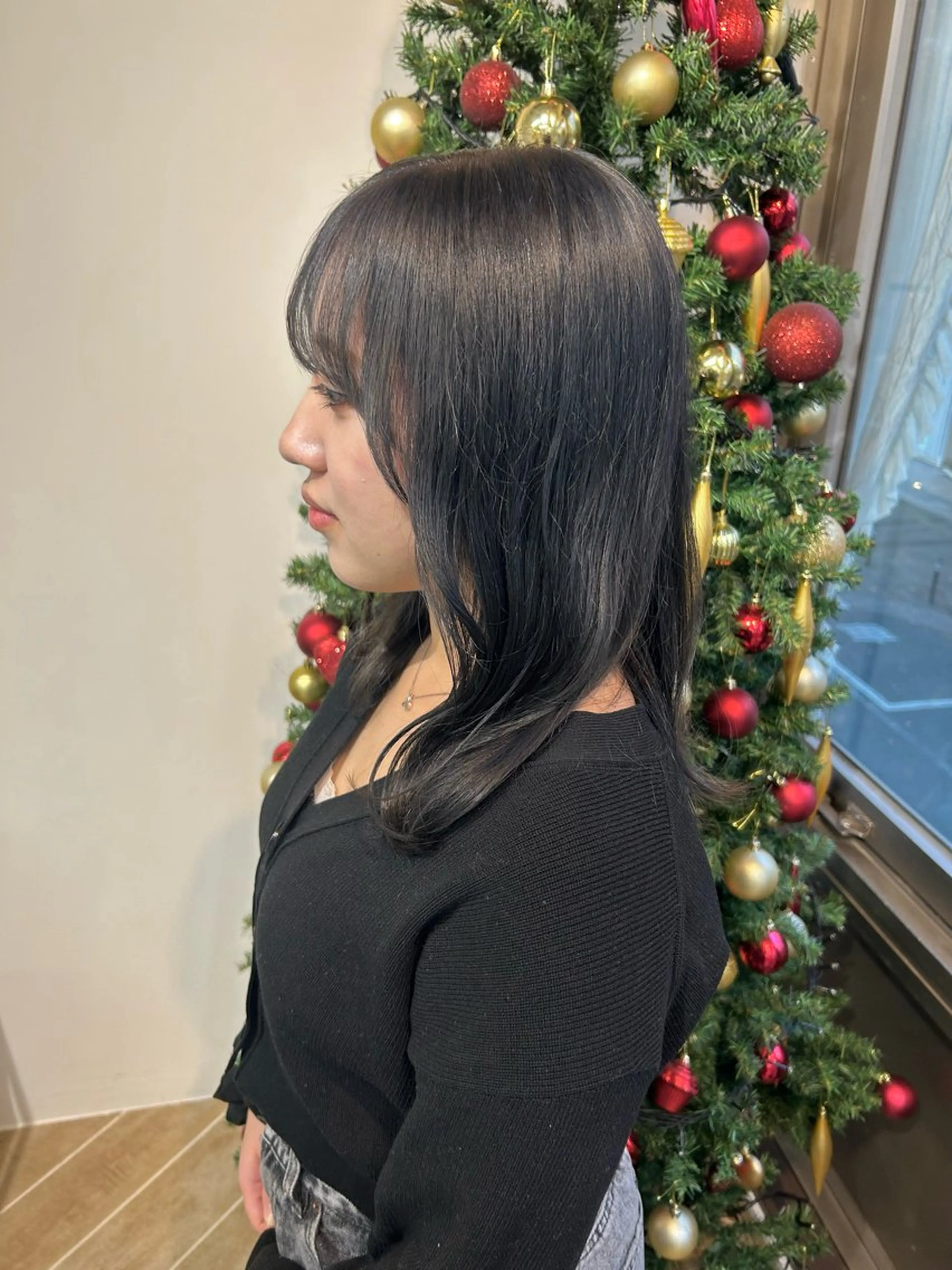 カラー ヘアカラー トリートメント ベージュ/ダブルカラ ー/新潟駅/青柳萌果のヘアスタイル