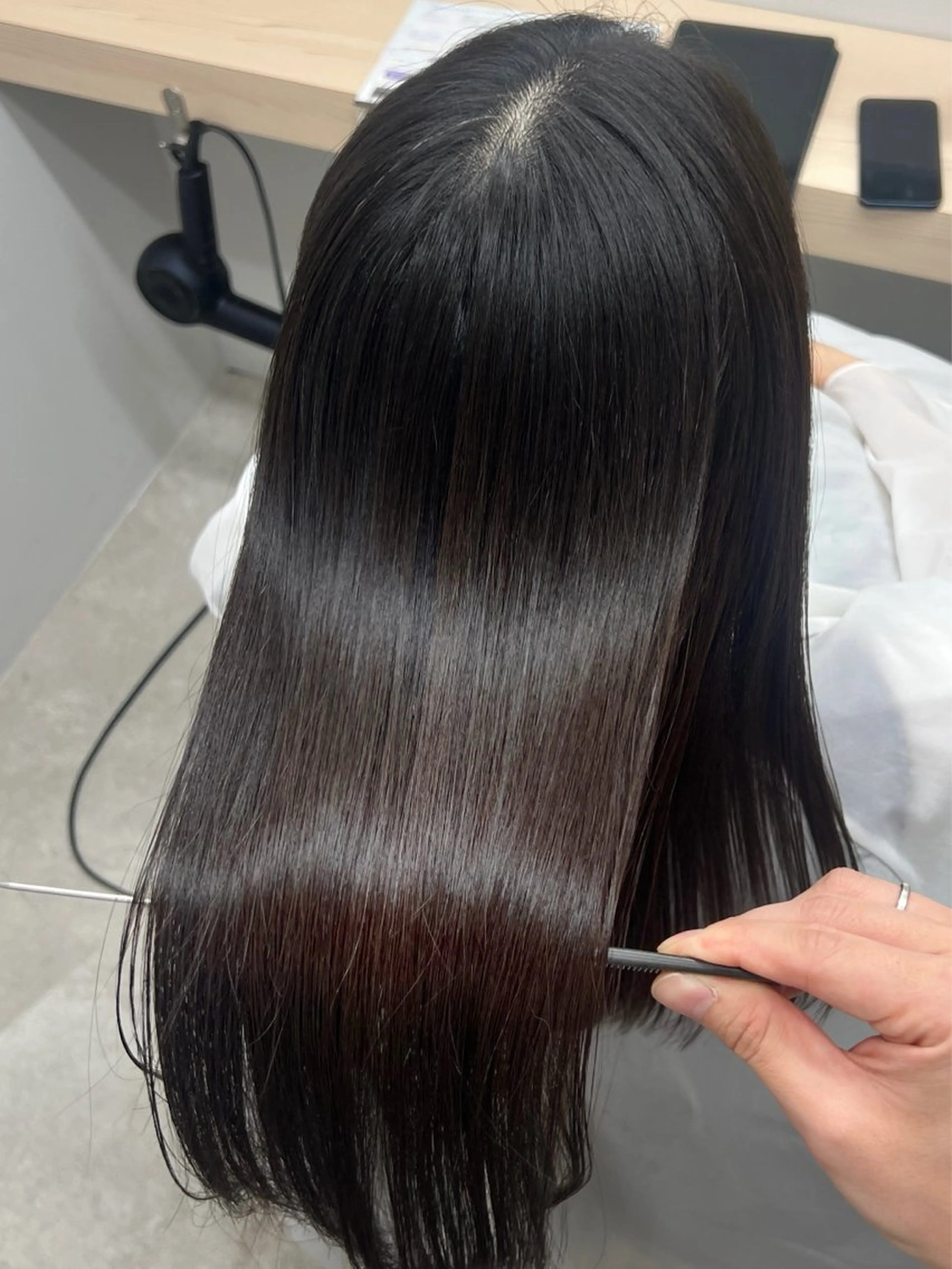 ロング 縮毛矯正 トリートメント 個室 髪質改善サロン HANARE by youres hair 神楽坂 【はなれ】所属・🌈髪質改善 縮毛矯正特化🌈松田のヘアスタイル