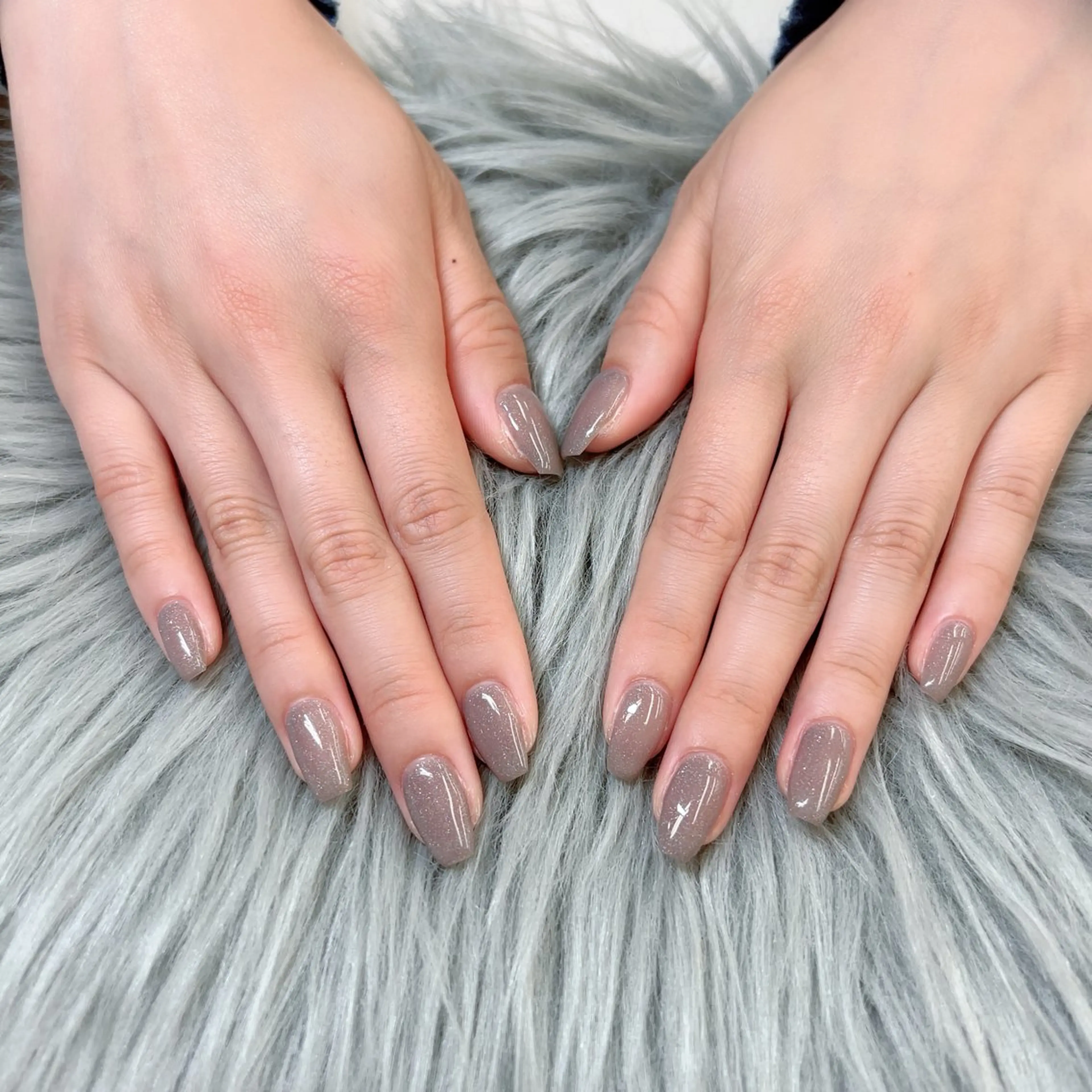 ネイル ラメ(グリッター) シンプルネイル ハンドネイル Bianca立川店 saitoのネイルデザイン