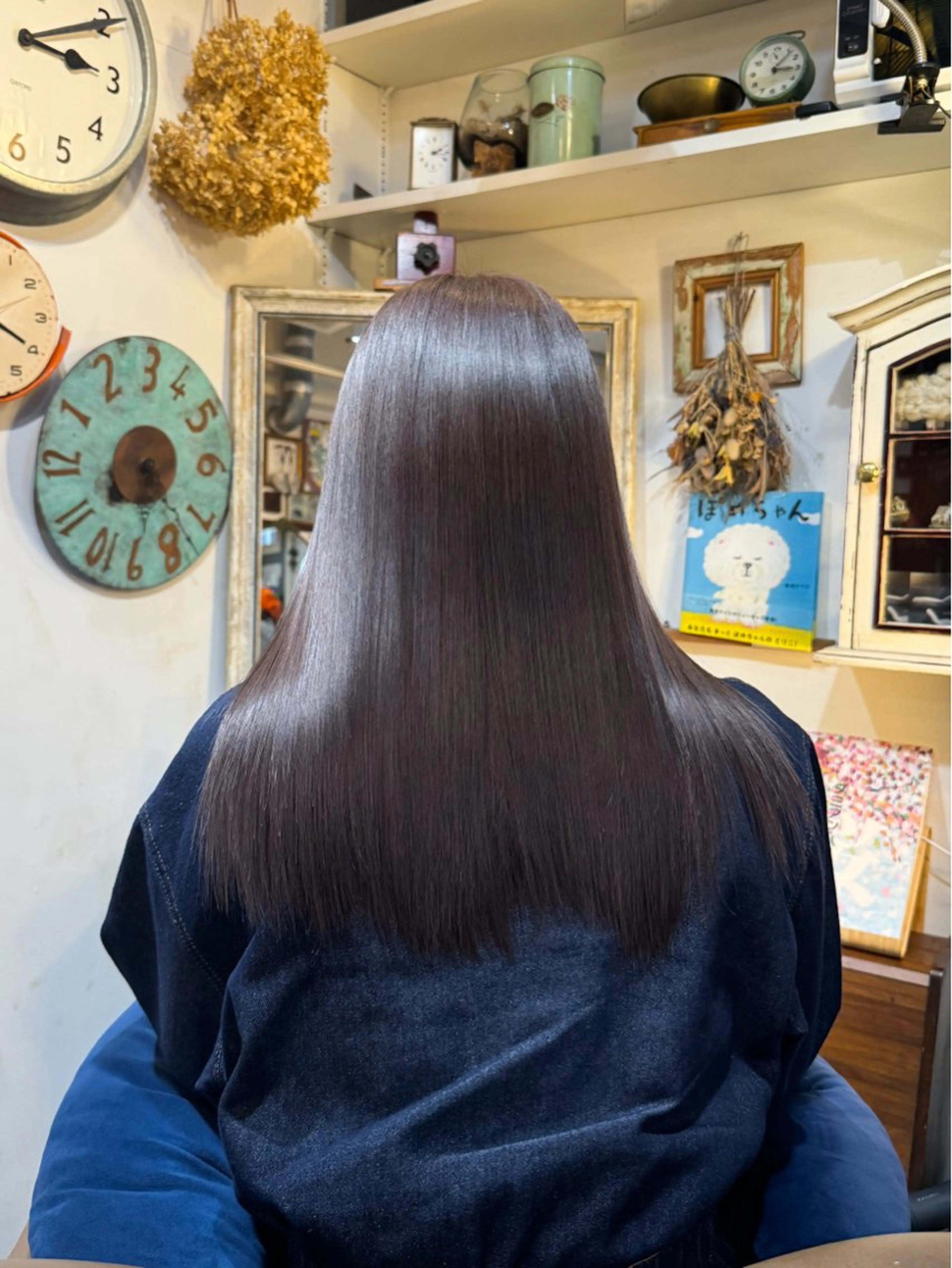 ロング カラー パーマ カット 縮毛矯正 飯田 実歩(じっぽ)のヘアスタイル