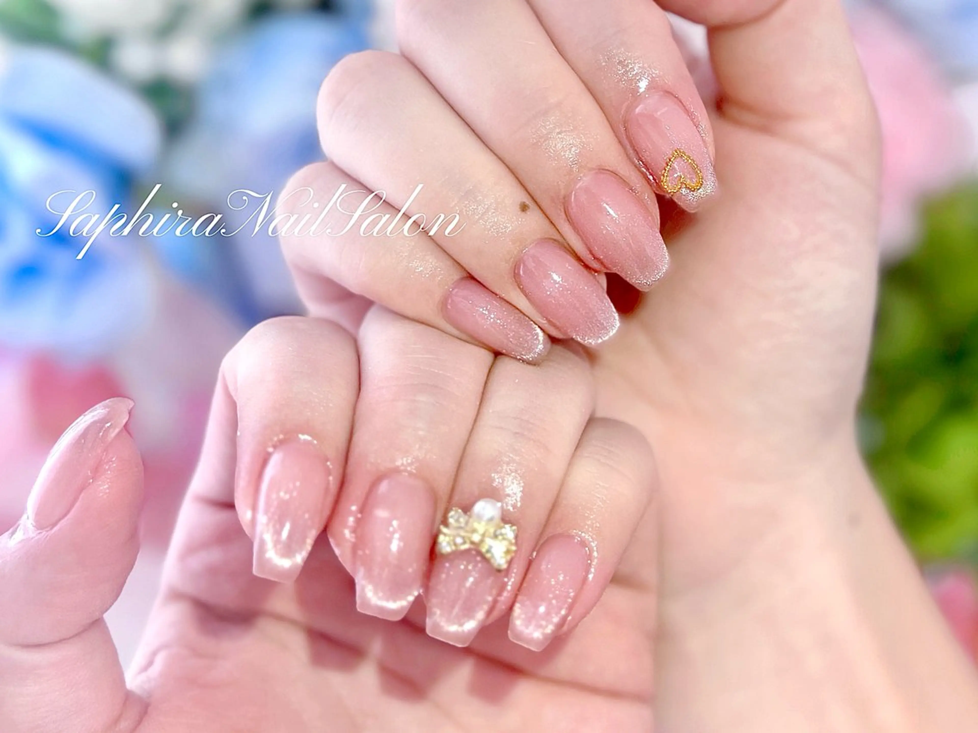 カラー ハンドネイル Saphiraネイル サロン錦糸町のネイルデザイン