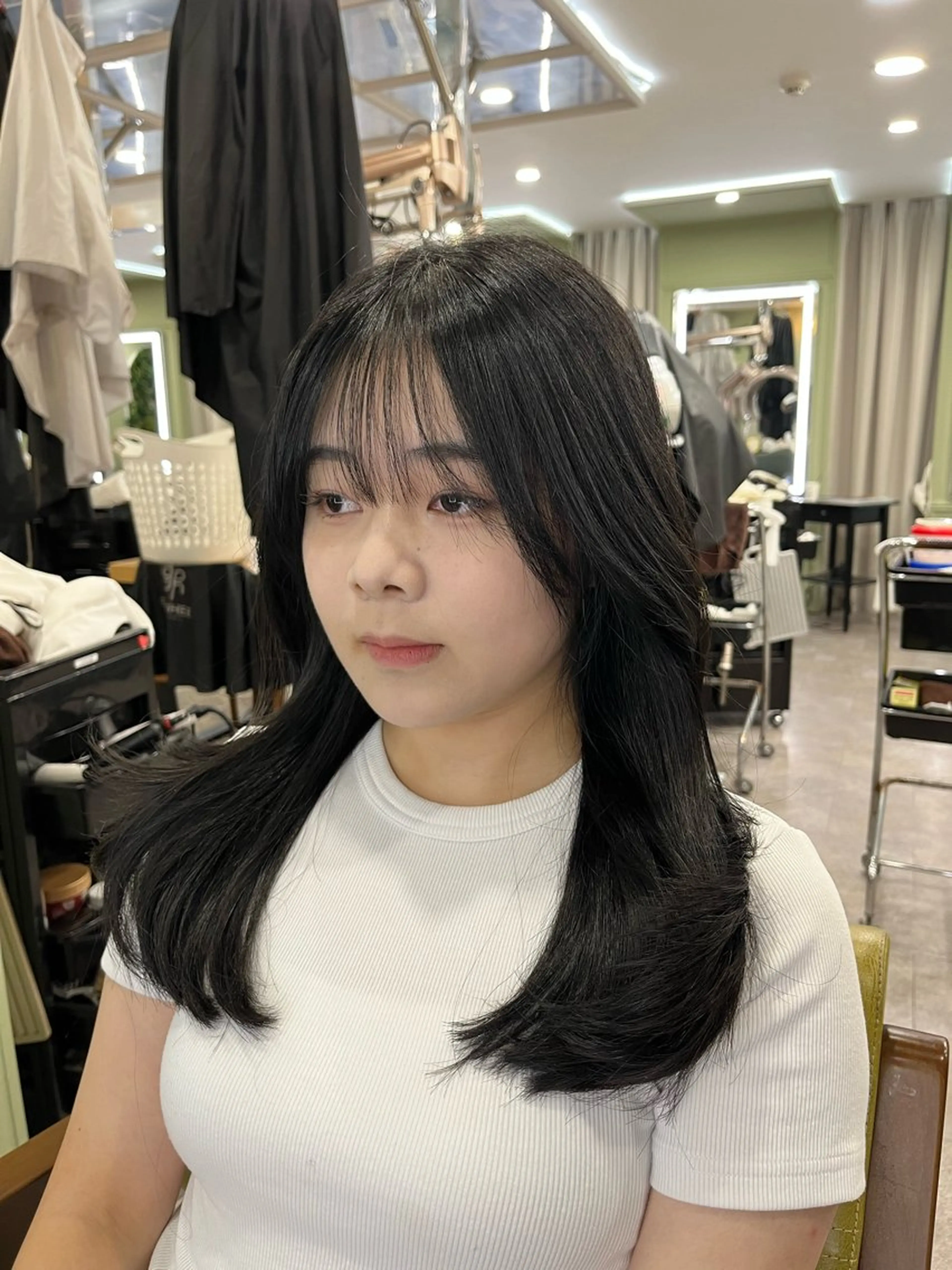 🎀ིྀレディース限定🎀ིྀ韓国ヘアカット（鎖骨より長い方）＋トリートメントサービス🍒詳細をご覧下さいの写真