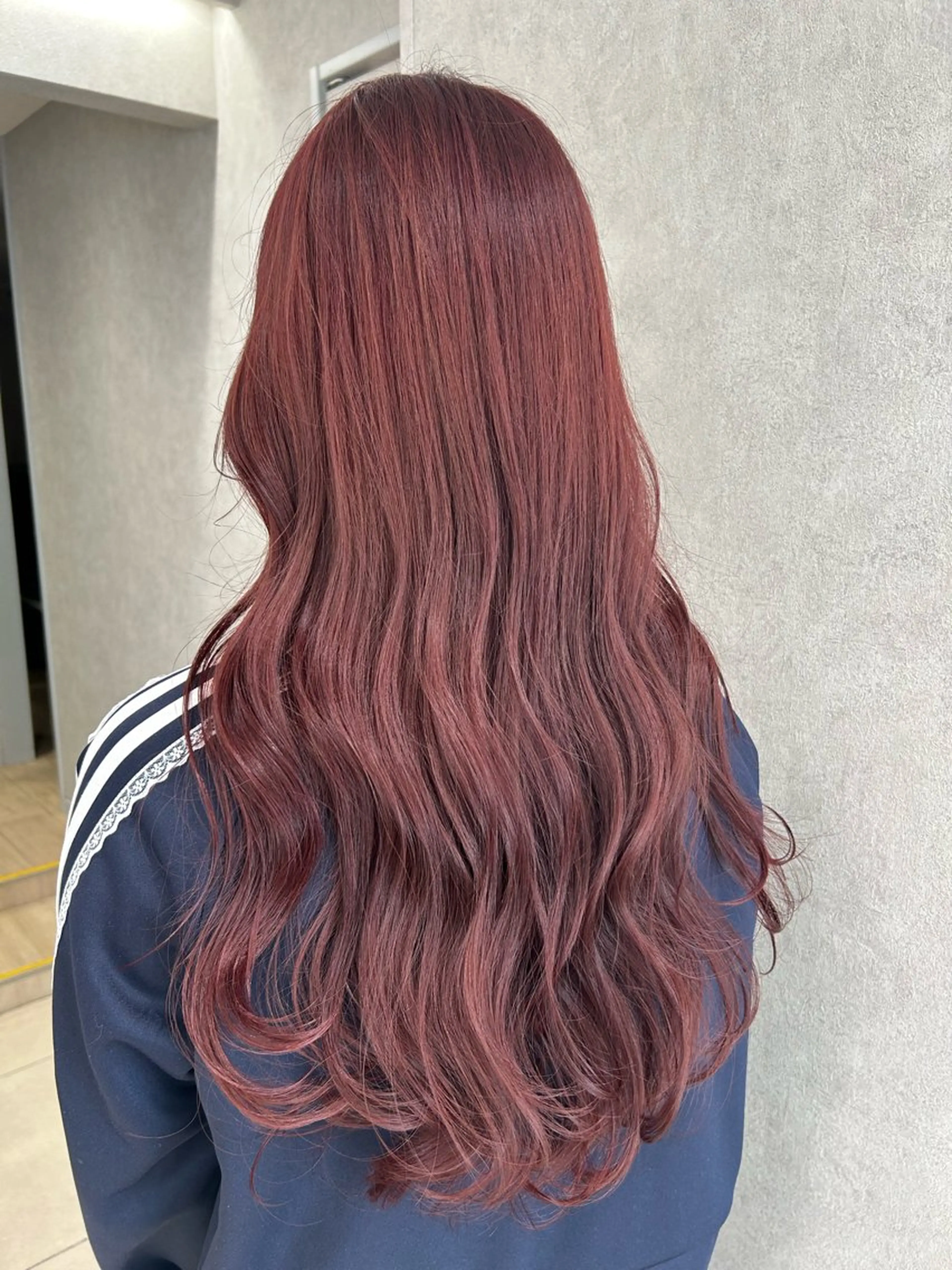 ロング カラー カット ヘアカラー 〖 韓国hair 〗 室岡　咲希のヘアスタイル