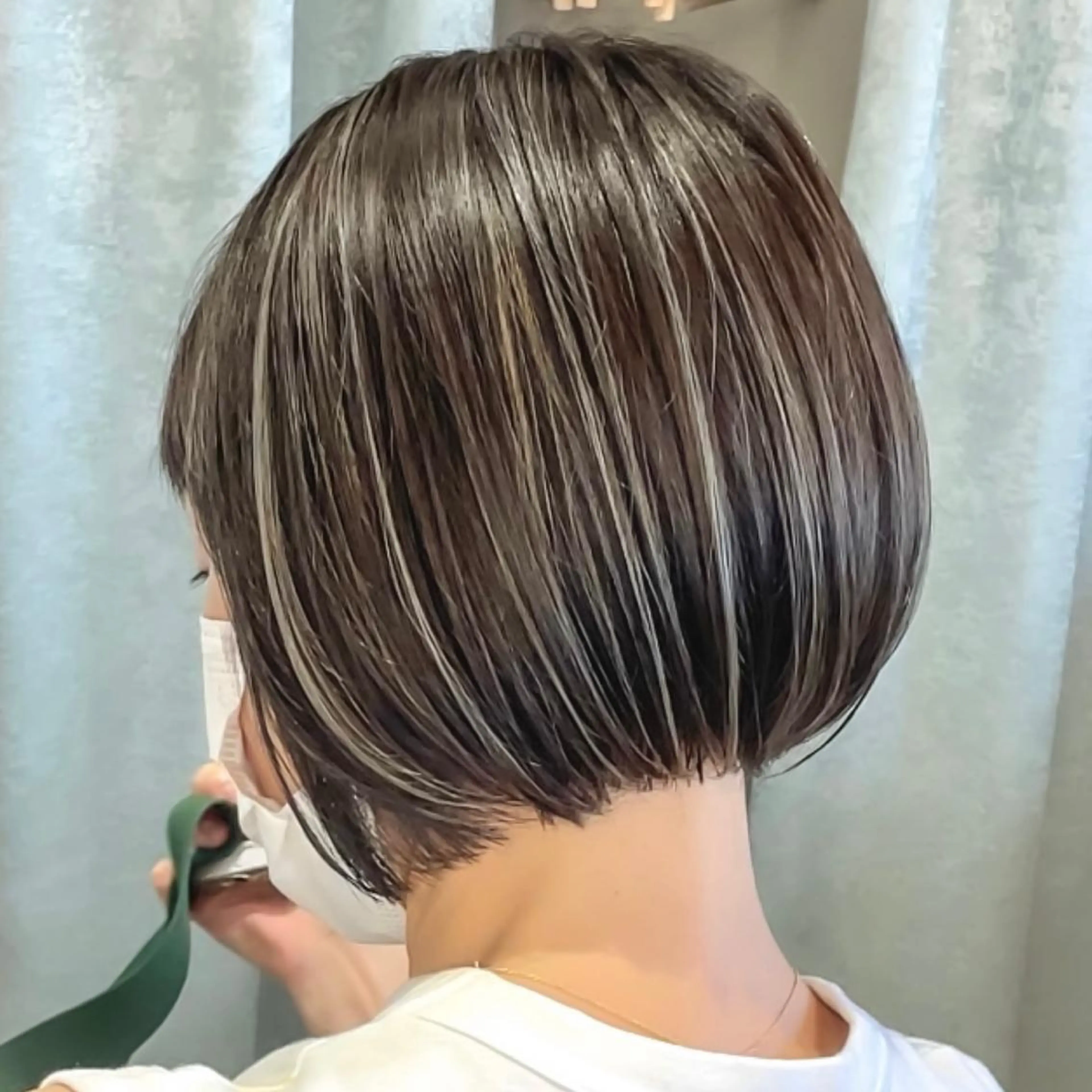 ショート カラー カット ヘアカラー トリートメント 縮毛/レイヤー 韓国/橋口のヘアスタイル