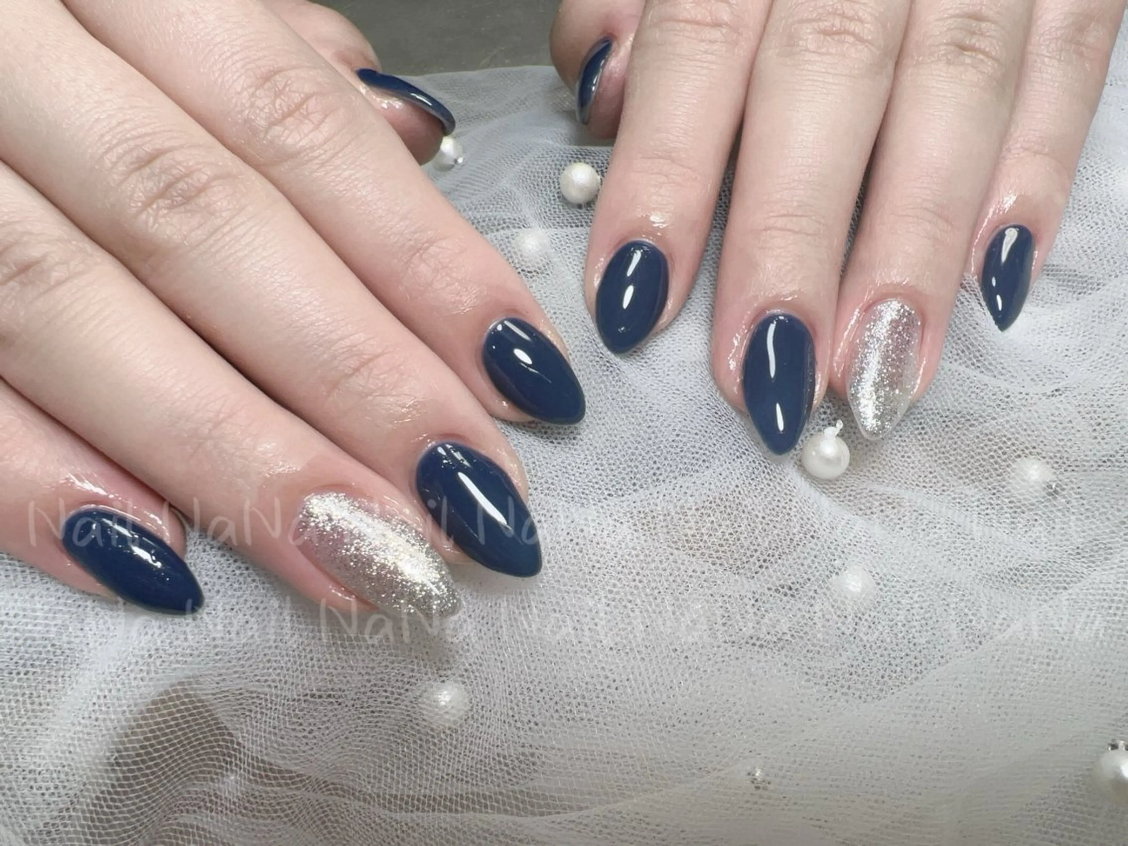 ネイル ネイビー Nail NaNaのネイルデザイン