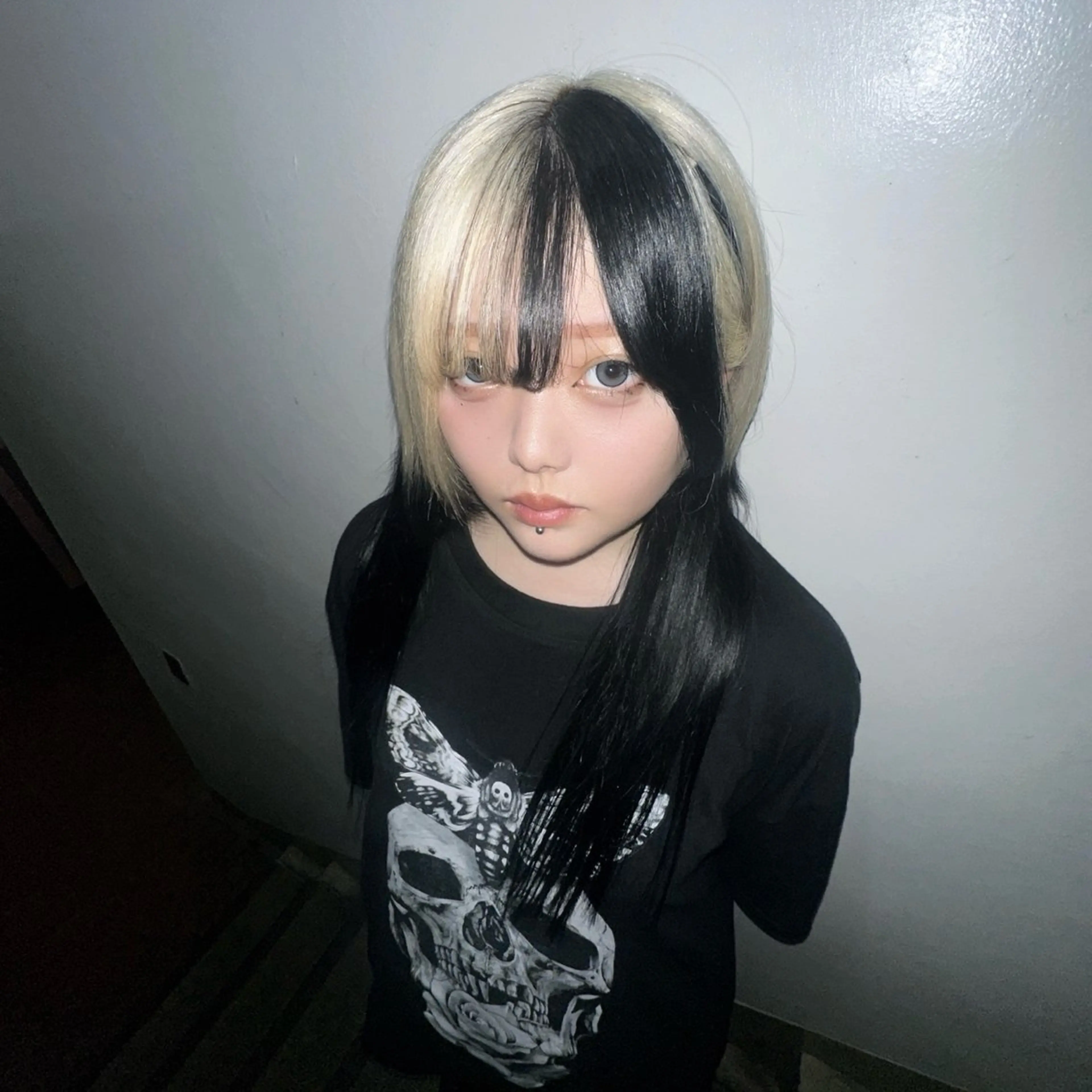 ロング カラー ハイトーン/ウルフ /エクステ/ましろのヘアスタイル