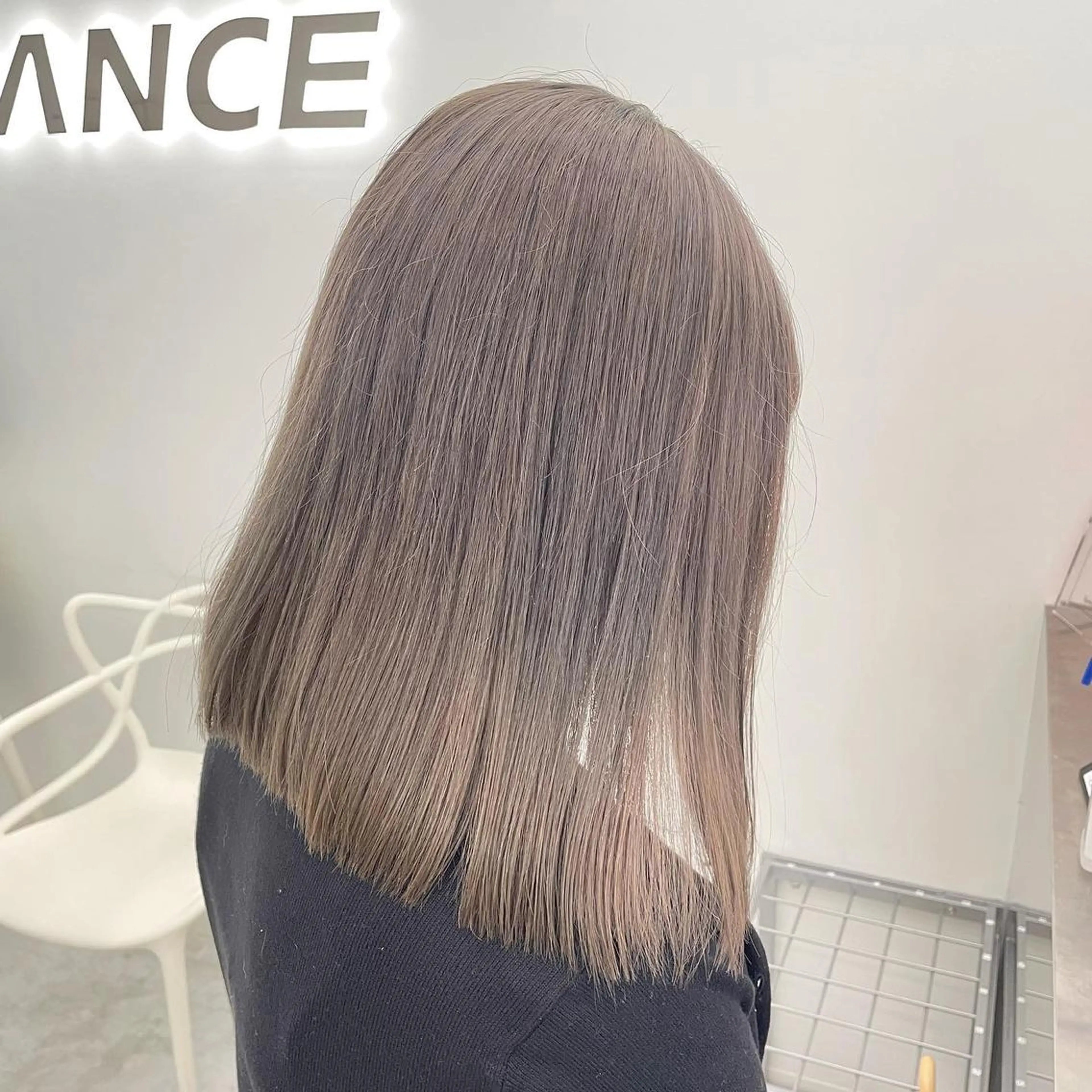 ミディアム 淡色ラベンダー♡ ニーナ🎀🦙のヘアスタイル