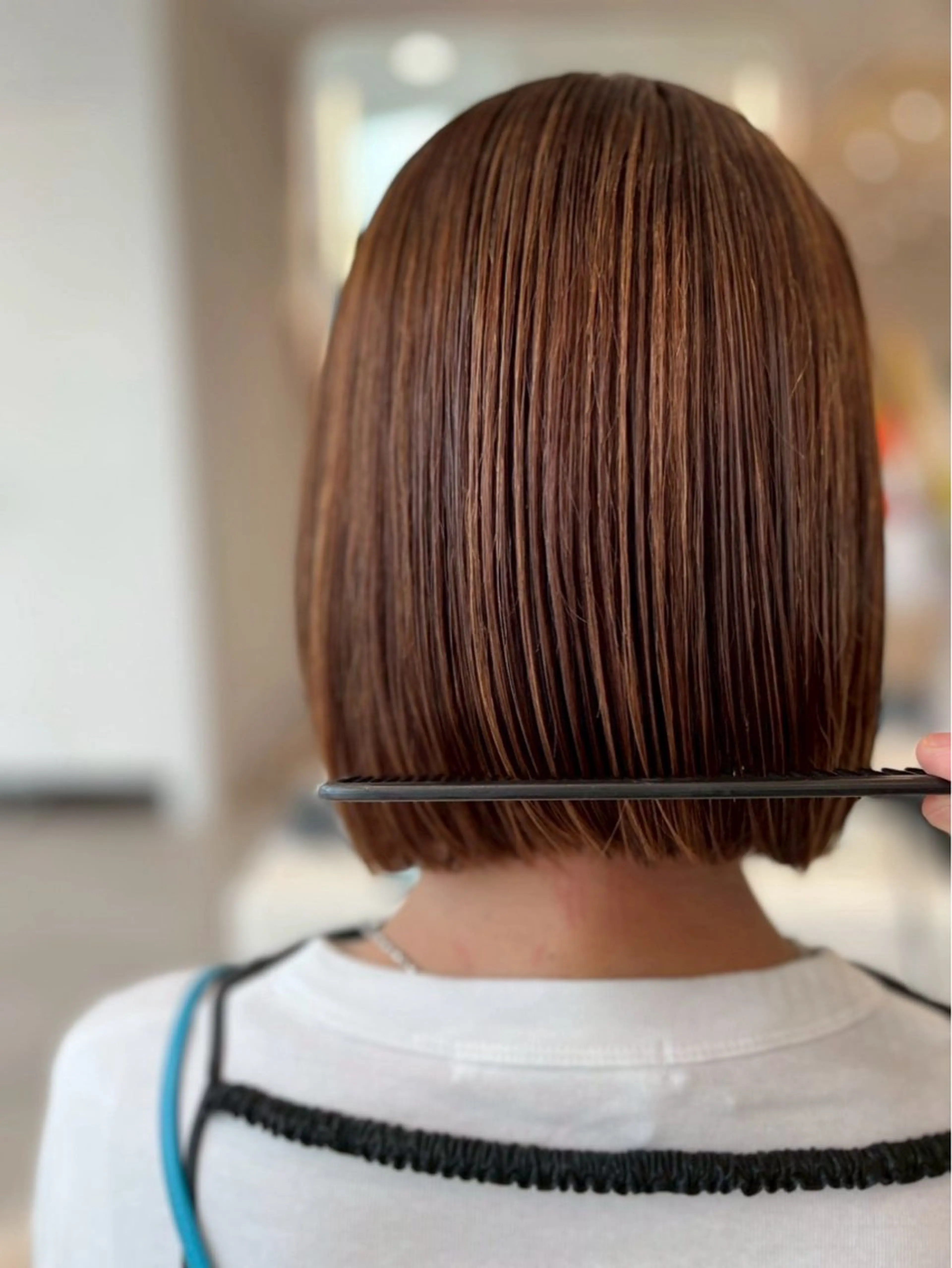 ミディアム カット ヘアカラー トリートメント ボブ/レイヤー/新宿 /透明感/KOKIのヘアスタイル