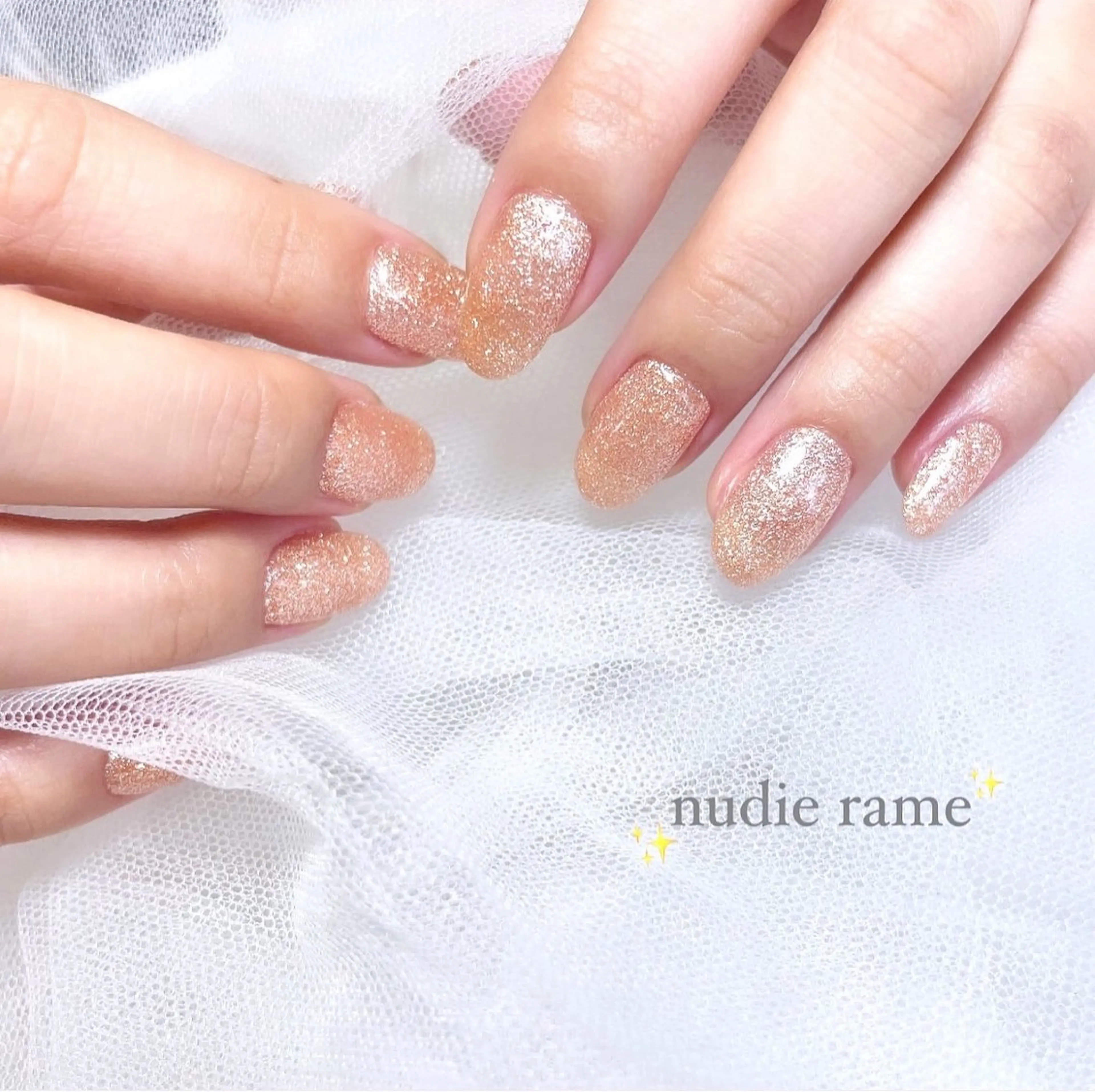 ネイル キラキラネイル ハンドネイル キラオメ Neneのネイルデザイン