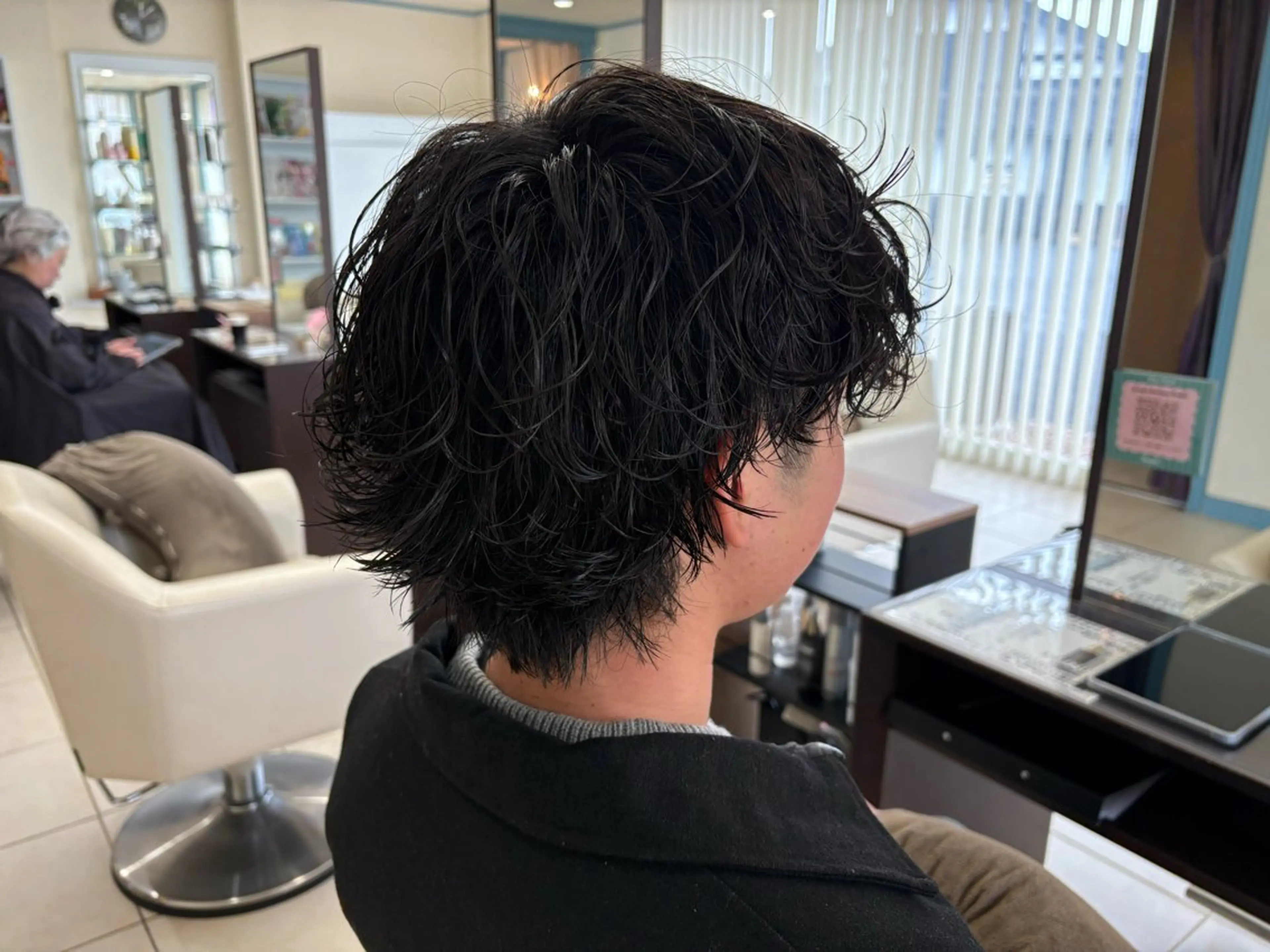 メンズ カット パーマ 朝生 海都のヘアスタイル