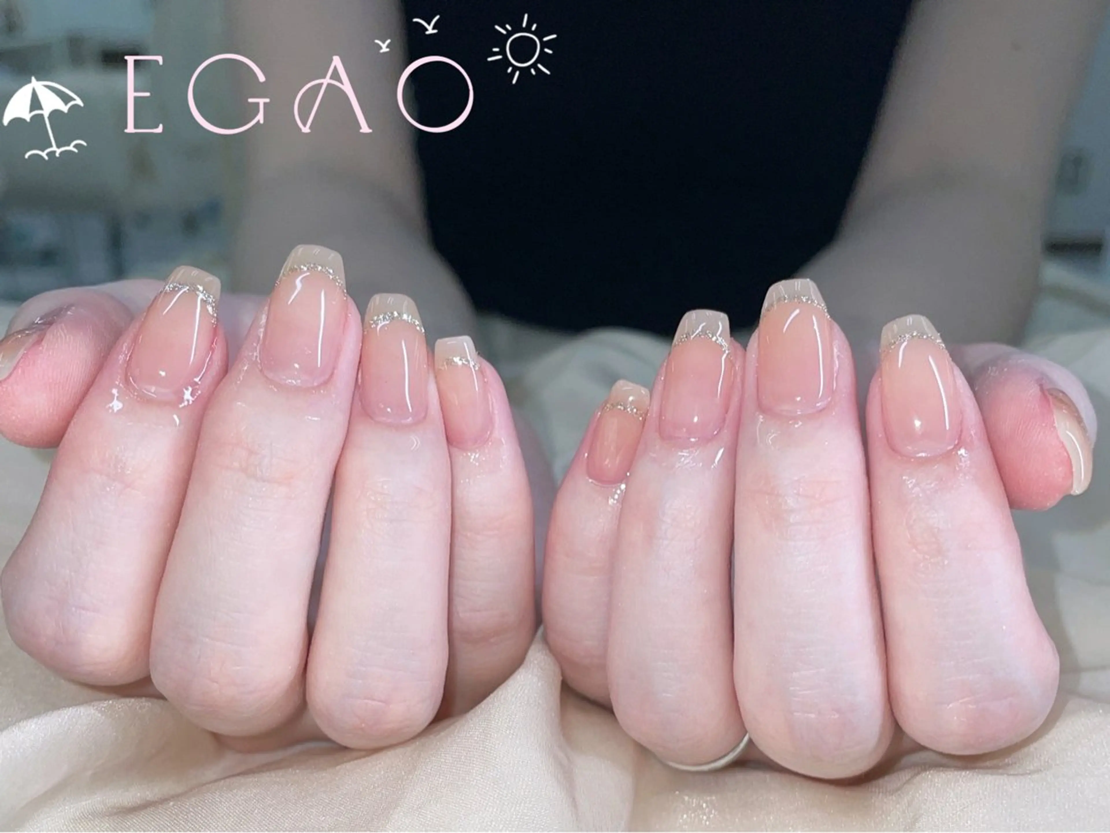 ネイル アートネイル フットネイル フレンチネイル ジェルネイル グラデーション ハンドネイル Egao Nail Salonのネイルデザイン
