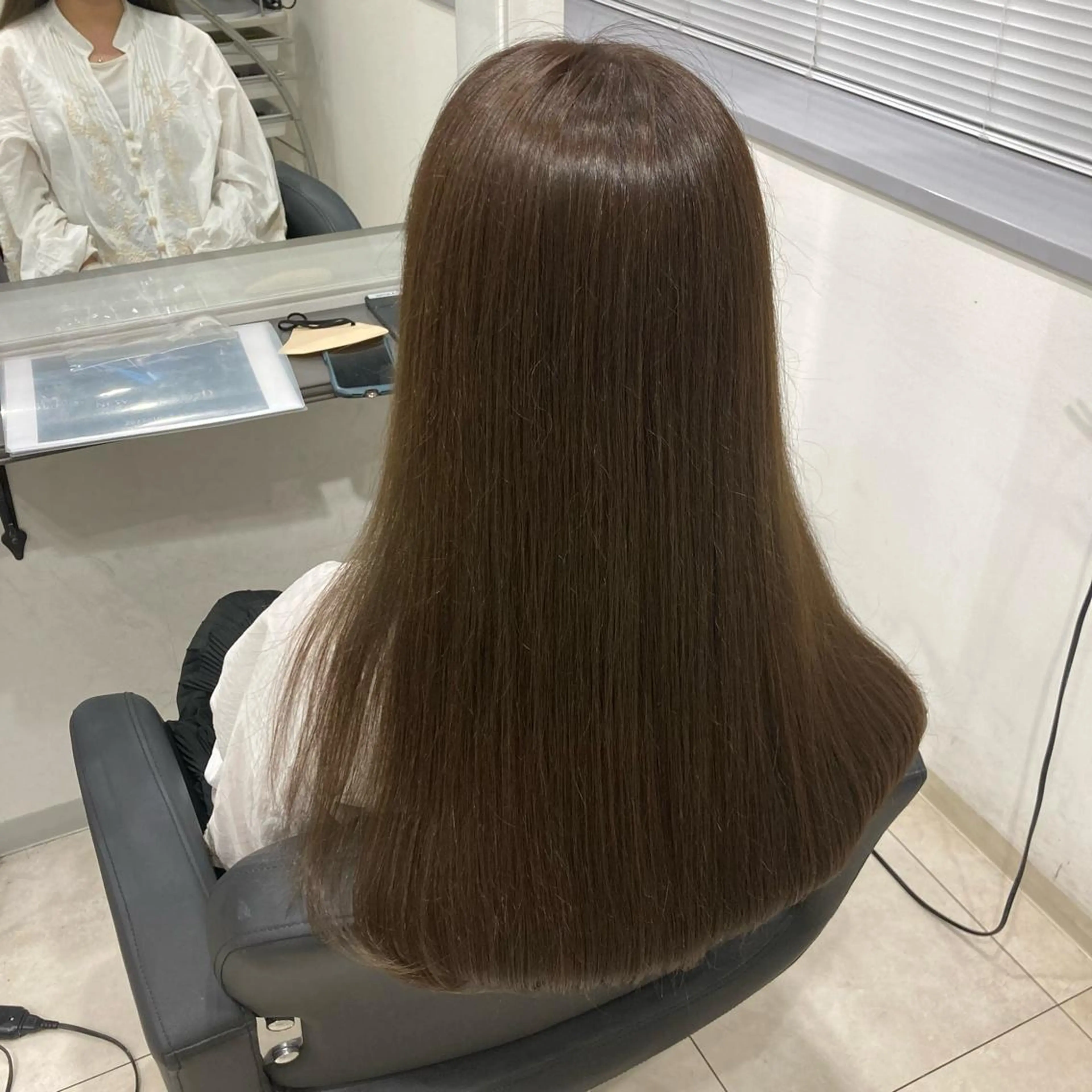 ロング カラー ヘアカラー トリートメント ピンクカラー🎀 米津 美佑のヘアスタイル