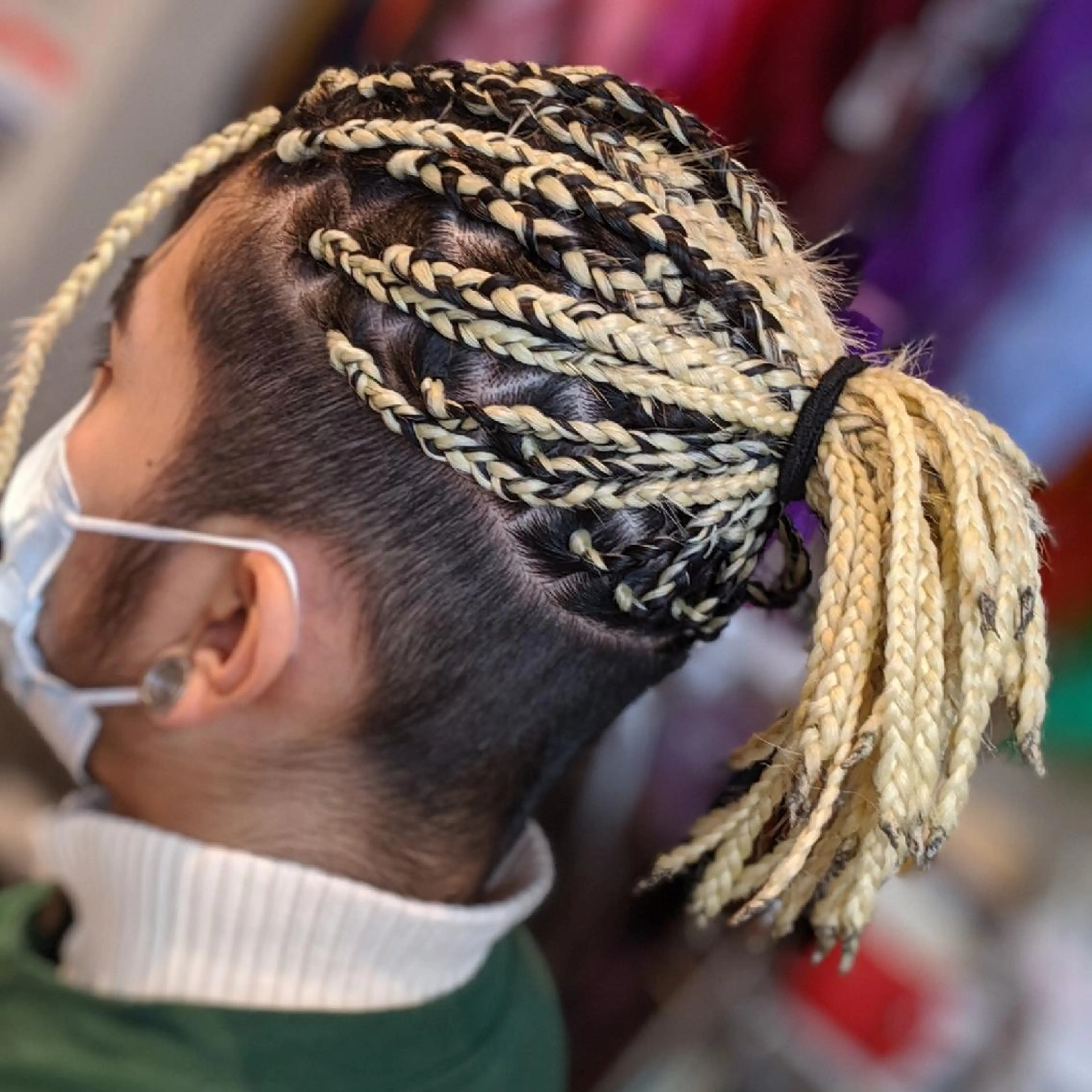 メンズ ミディアム ツーブロック エクステ scamp ★のヘアスタイル