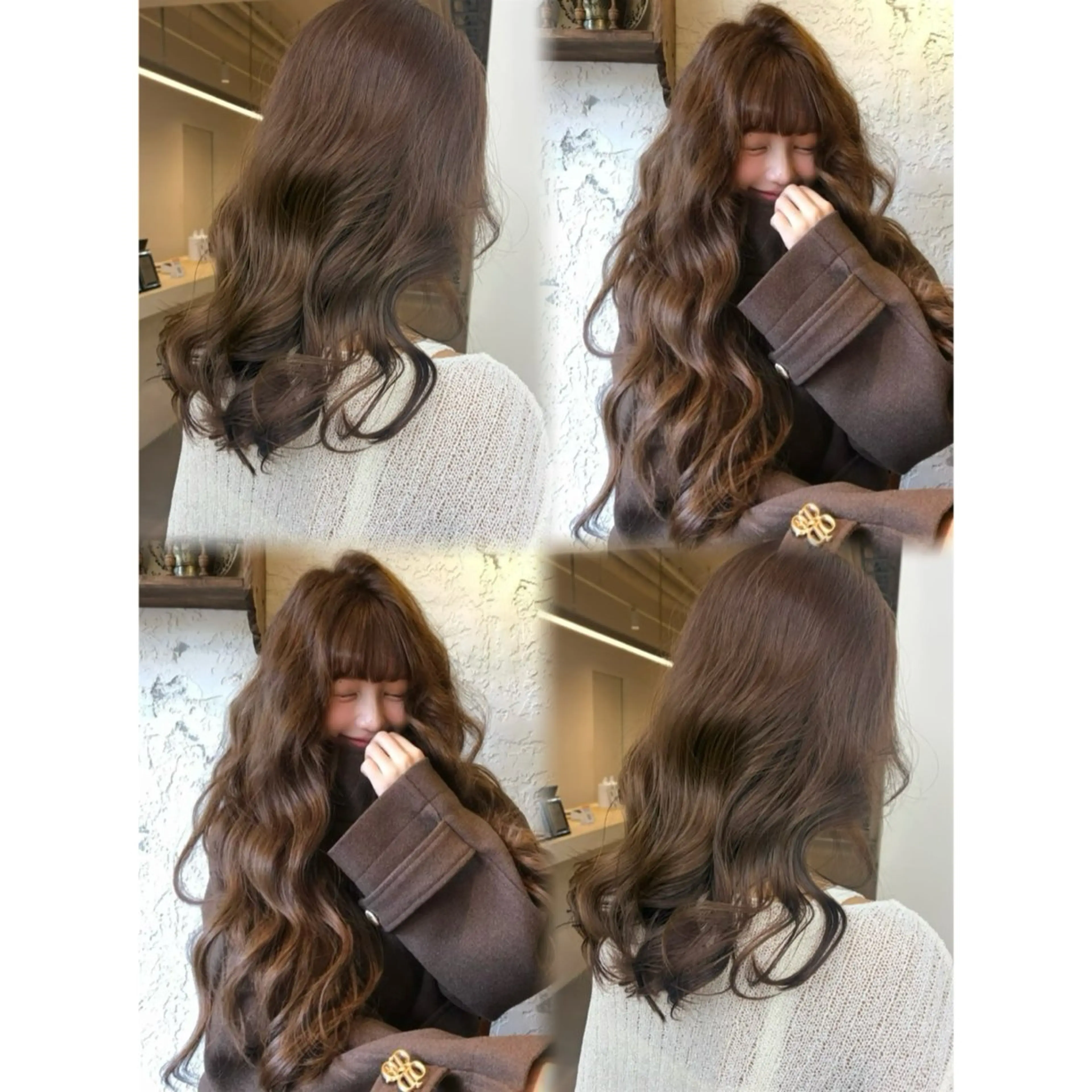 ミディアム カラー カット ヘアカラー トリートメント link by urban.所属・名駅/透明感カラー/ 艶髪/hinanoのヘアスタイル