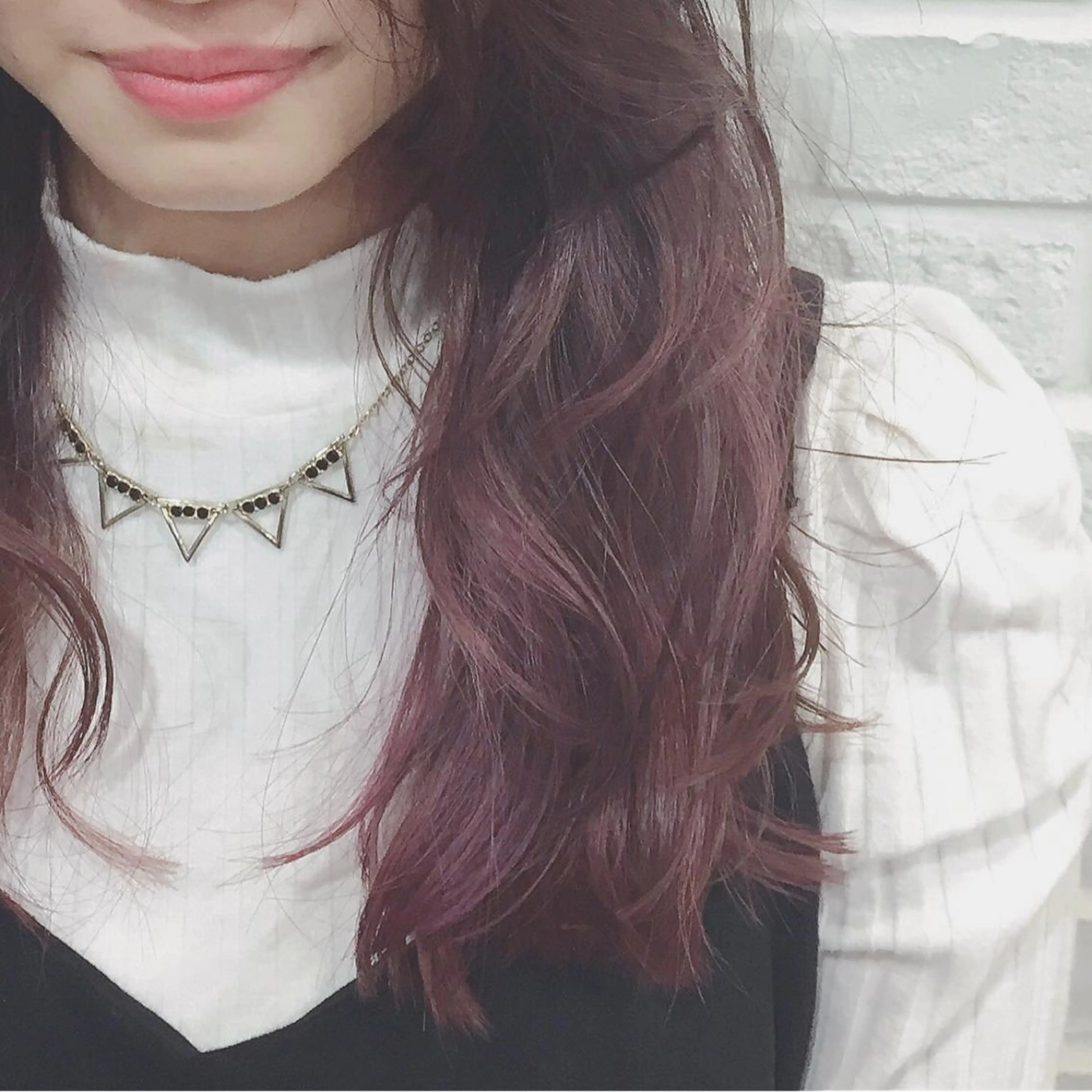 ロング カラー グラデーションカラー ピンクカラー パープルカラー ヘアカラー 井上 美奈子のヘアスタイル