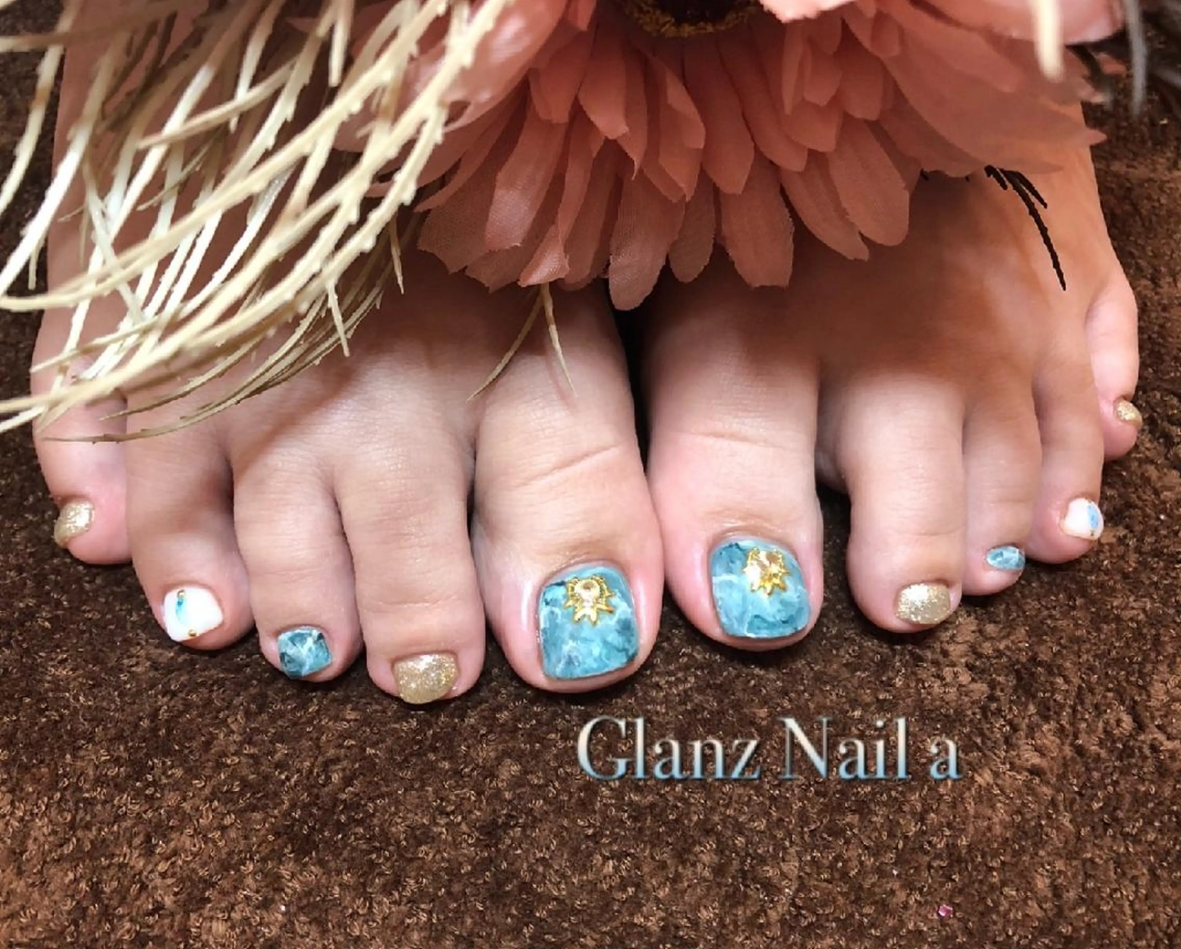ネイル 大理石ネイル(マーブル) Glanz  Nail aのネイルデザイン