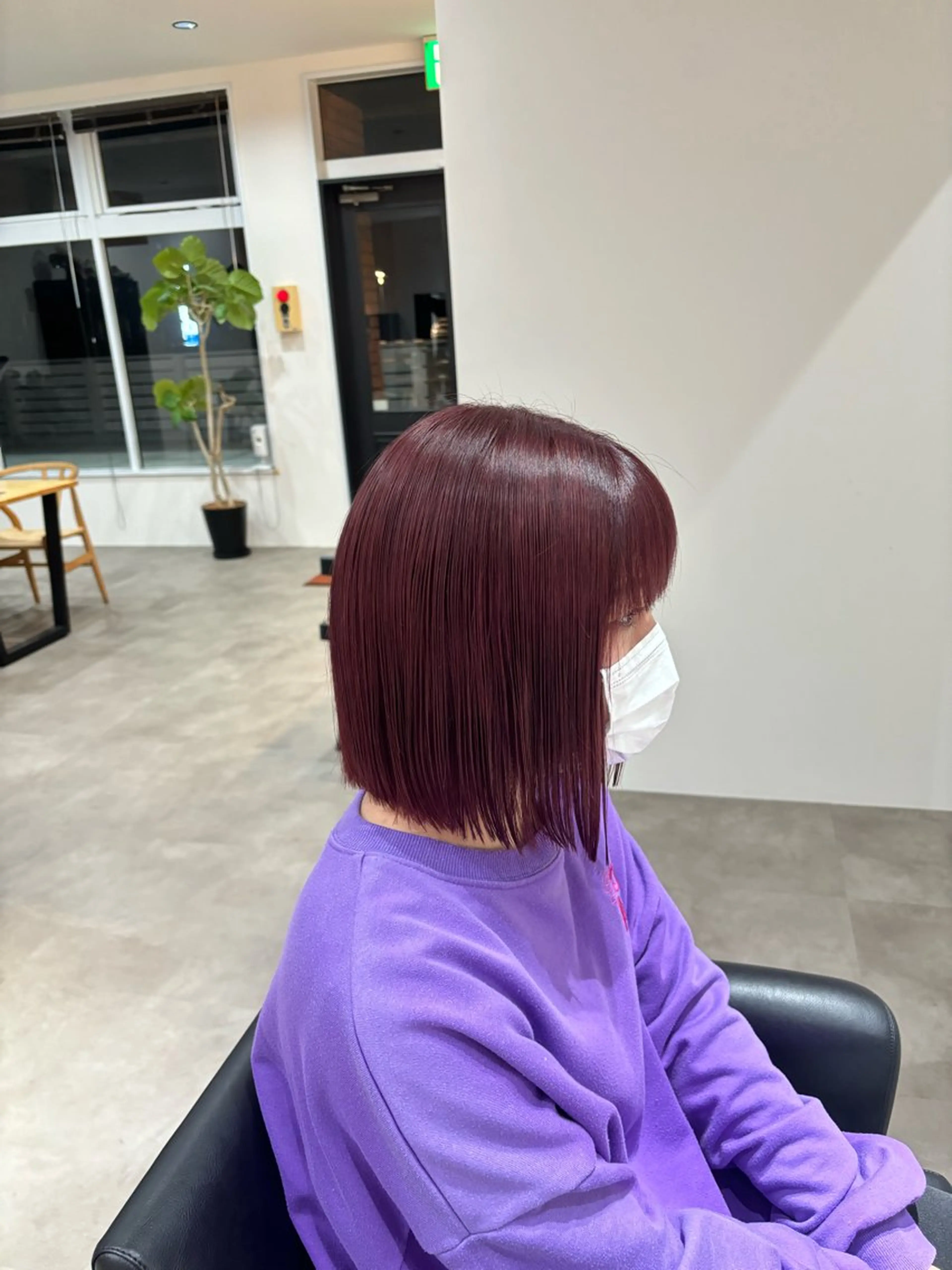 ショート ピンクブラウン ヘアカラー トリートメント rink / ETOILEのヘアスタイル