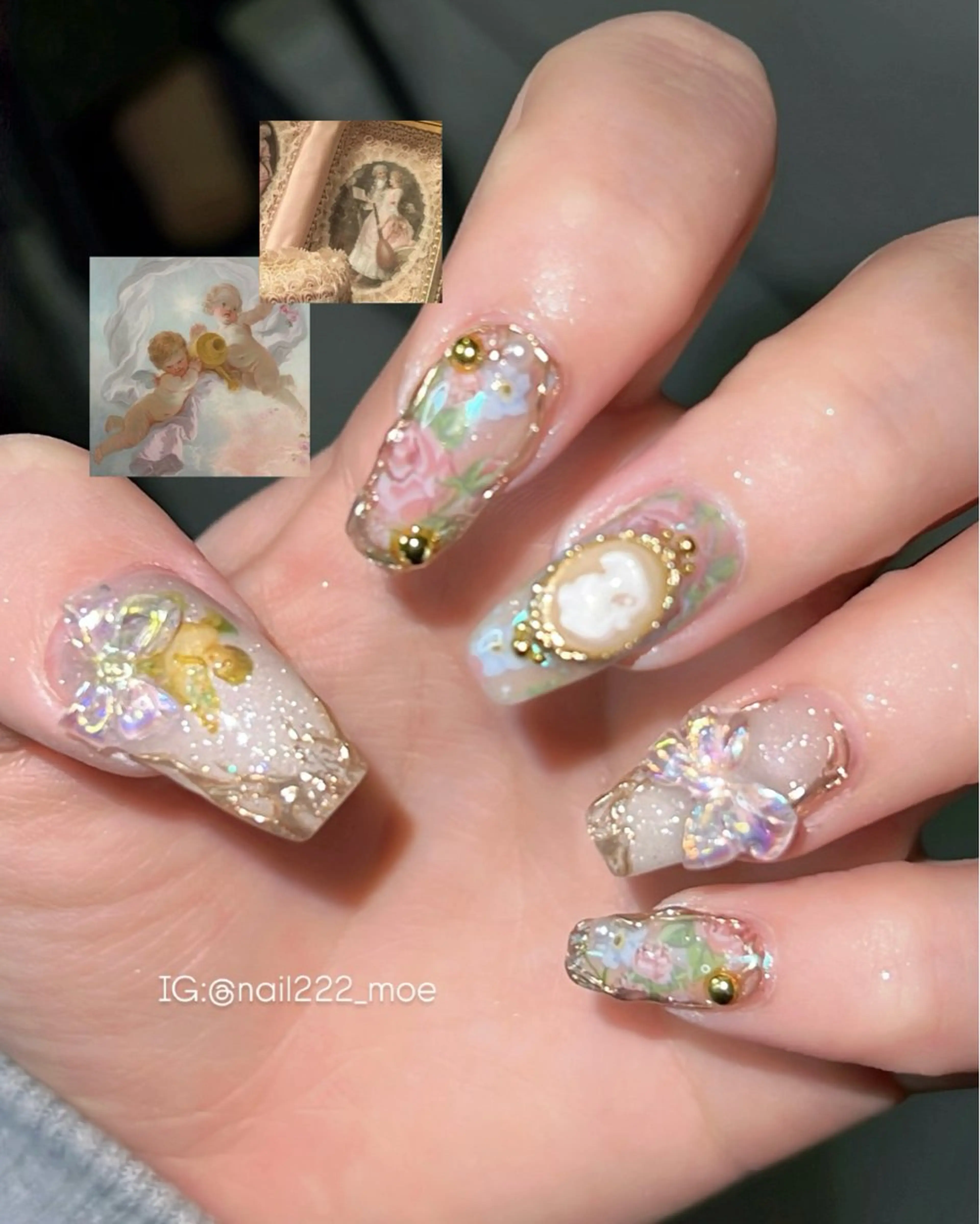 ネイル ハンドネイル ⟡.*222⋰˚☆ MöEのネイルデザイン