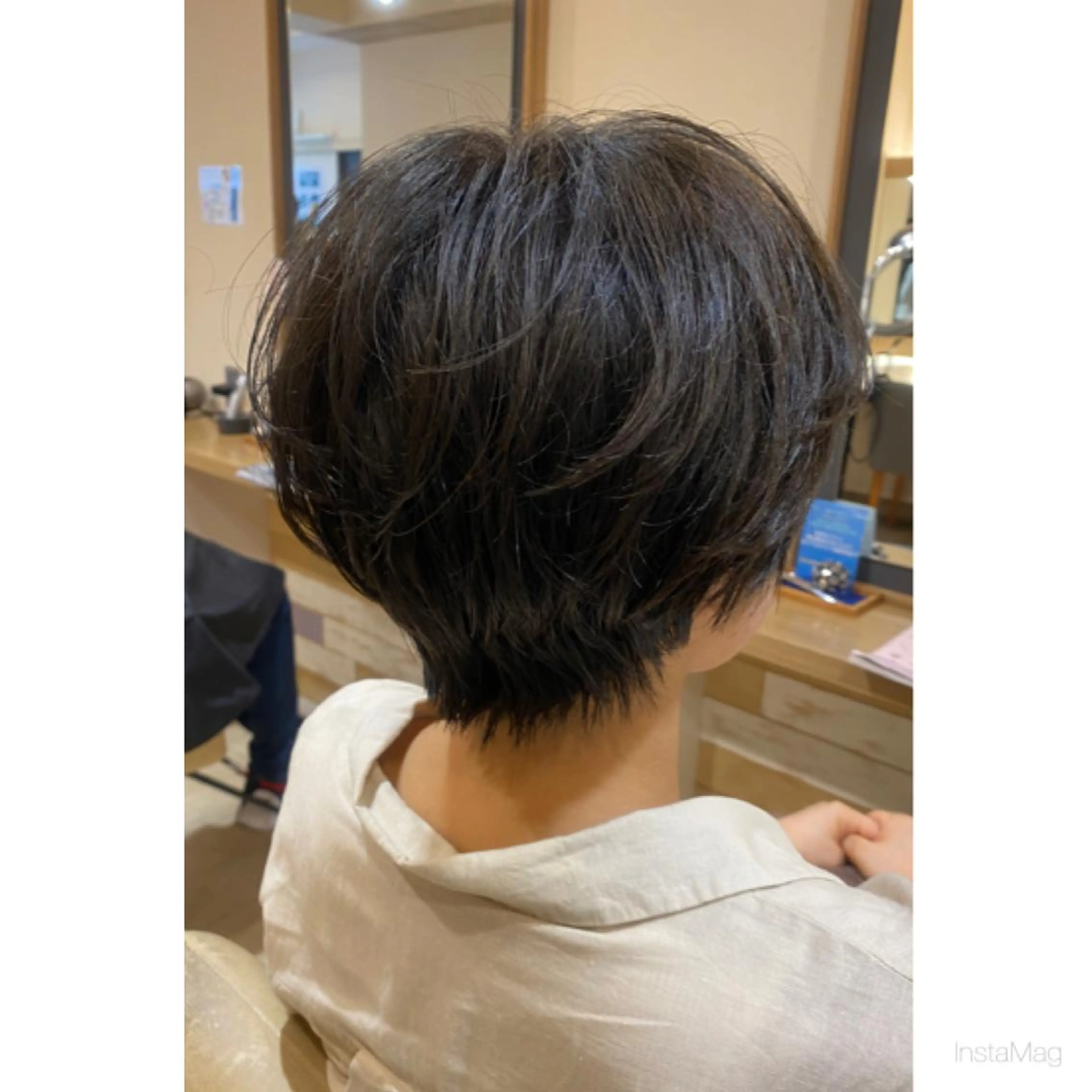 ショート ハンサムショート ショートヘア 岩間 香純のヘアスタイル