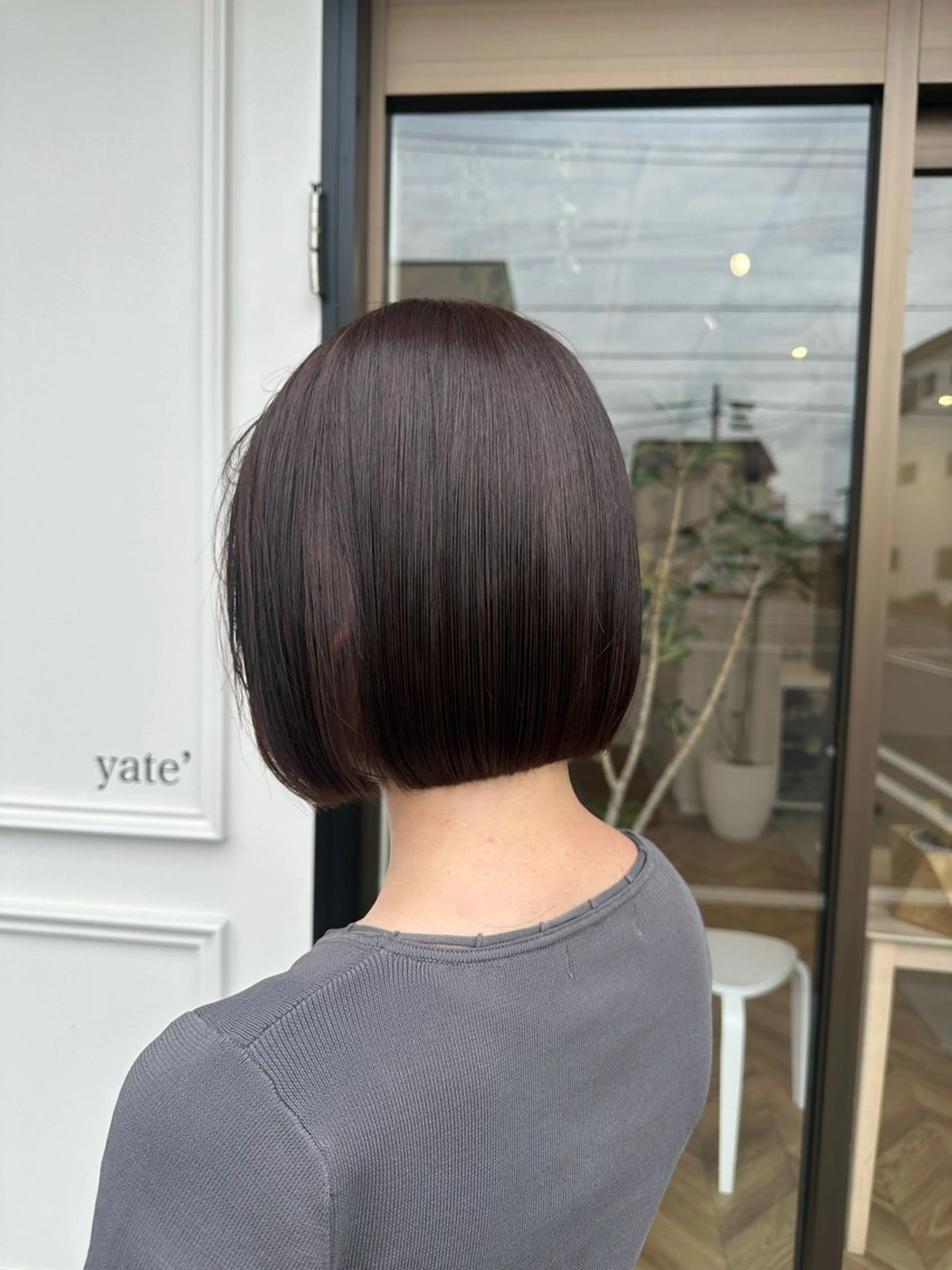 ショート カラー ブラウンカラー 【yate'】 Noanのヘアスタイル