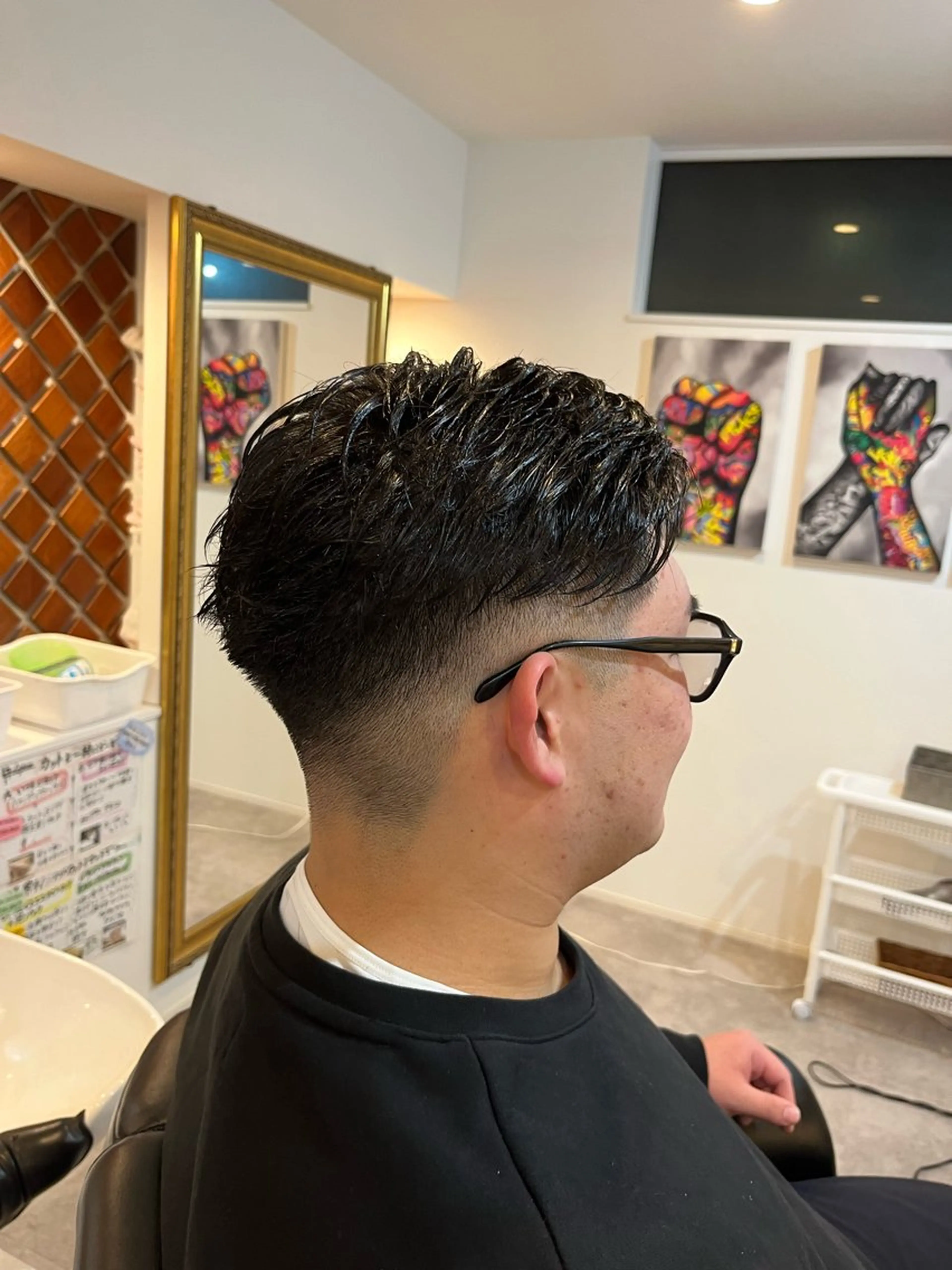 ショート メンズ フェードカット カット ✂︎理美容師 こうま✂︎のヘアスタイル