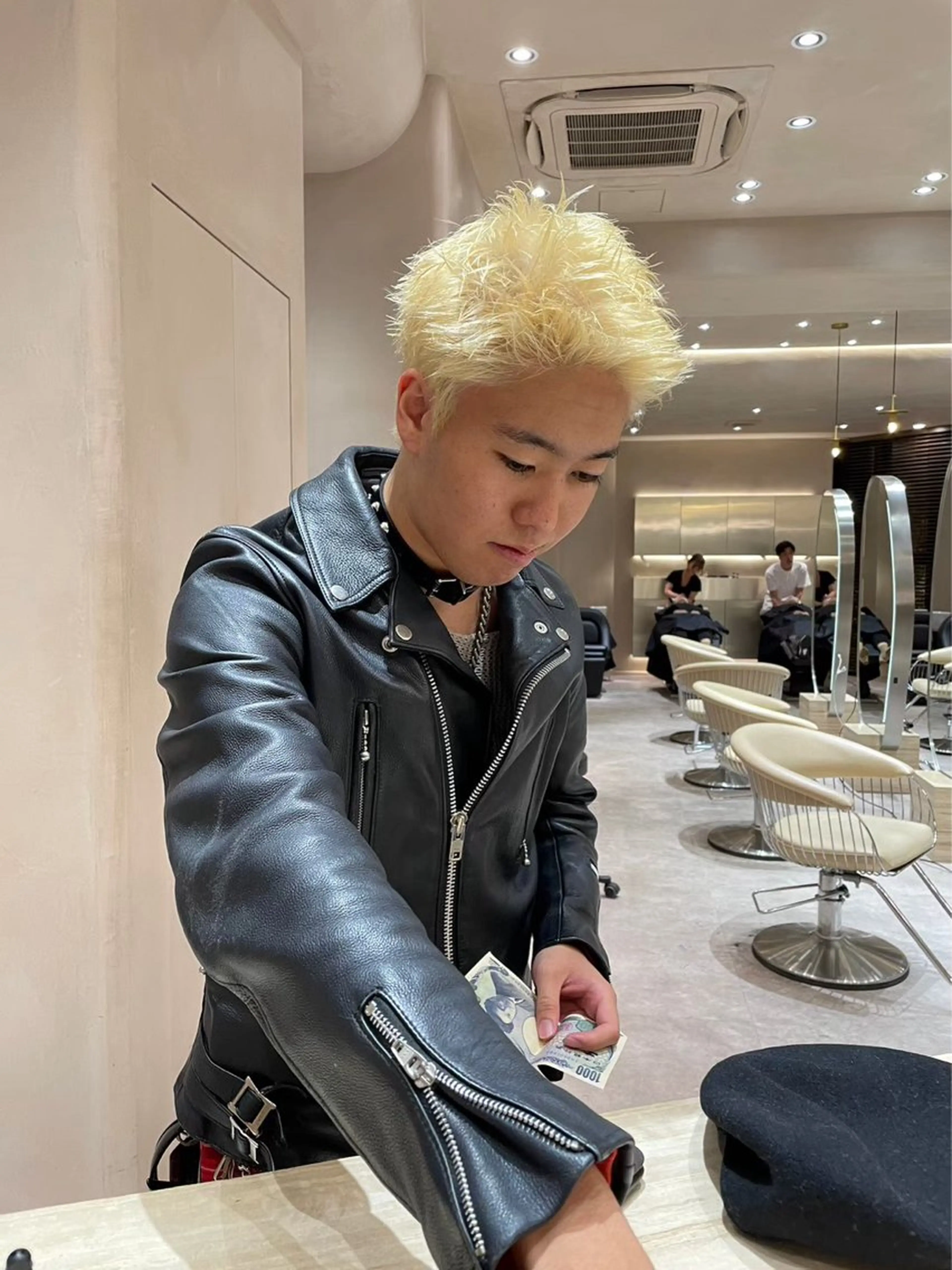 ショート カラー メンズ ヘアカラー heavenly by HAVANA新宿所属・メンズショート/ピン パーマ/新宿/フウガのヘアスタイル