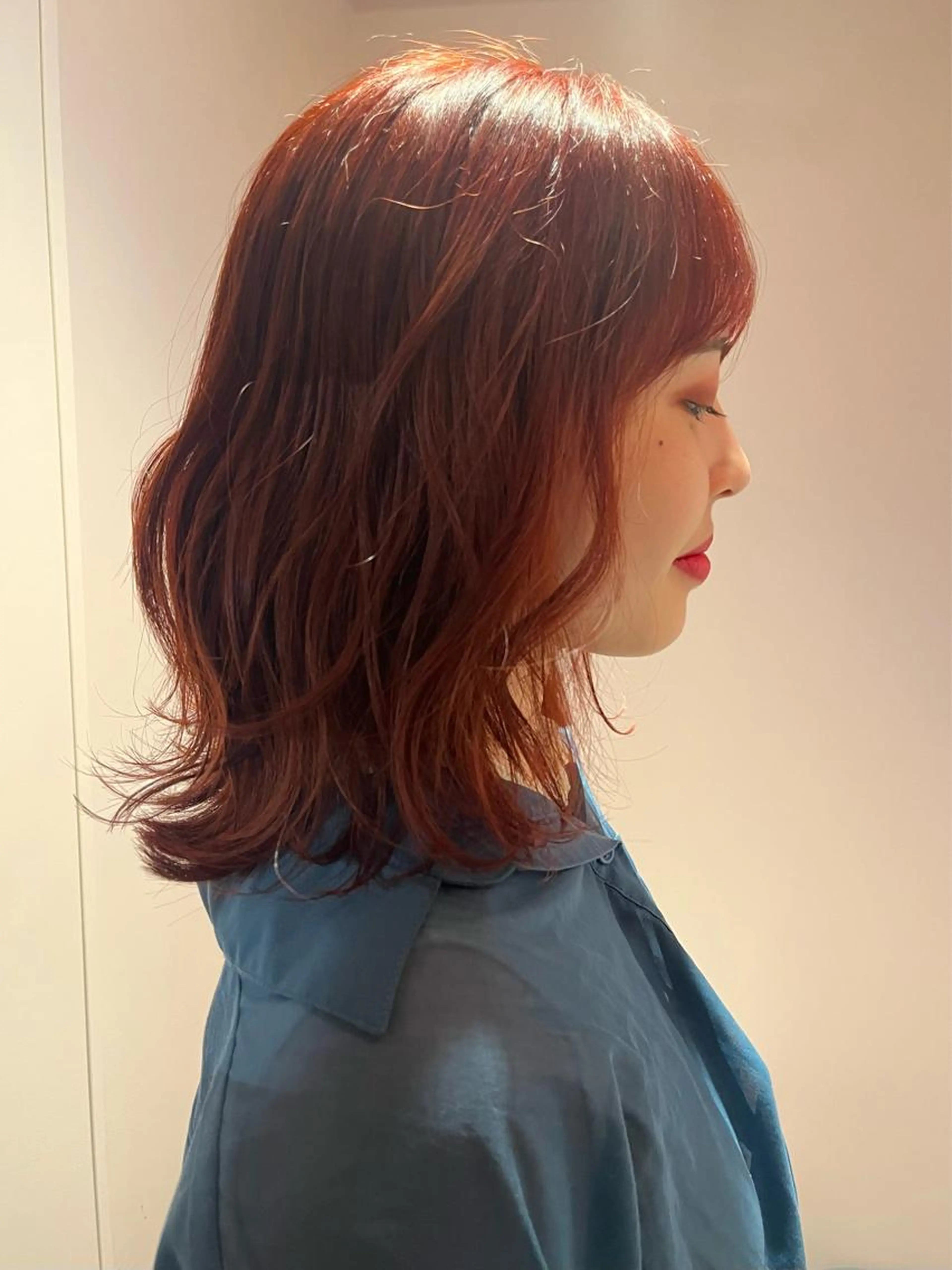 ブリーチなし艶感カラー🫧の写真