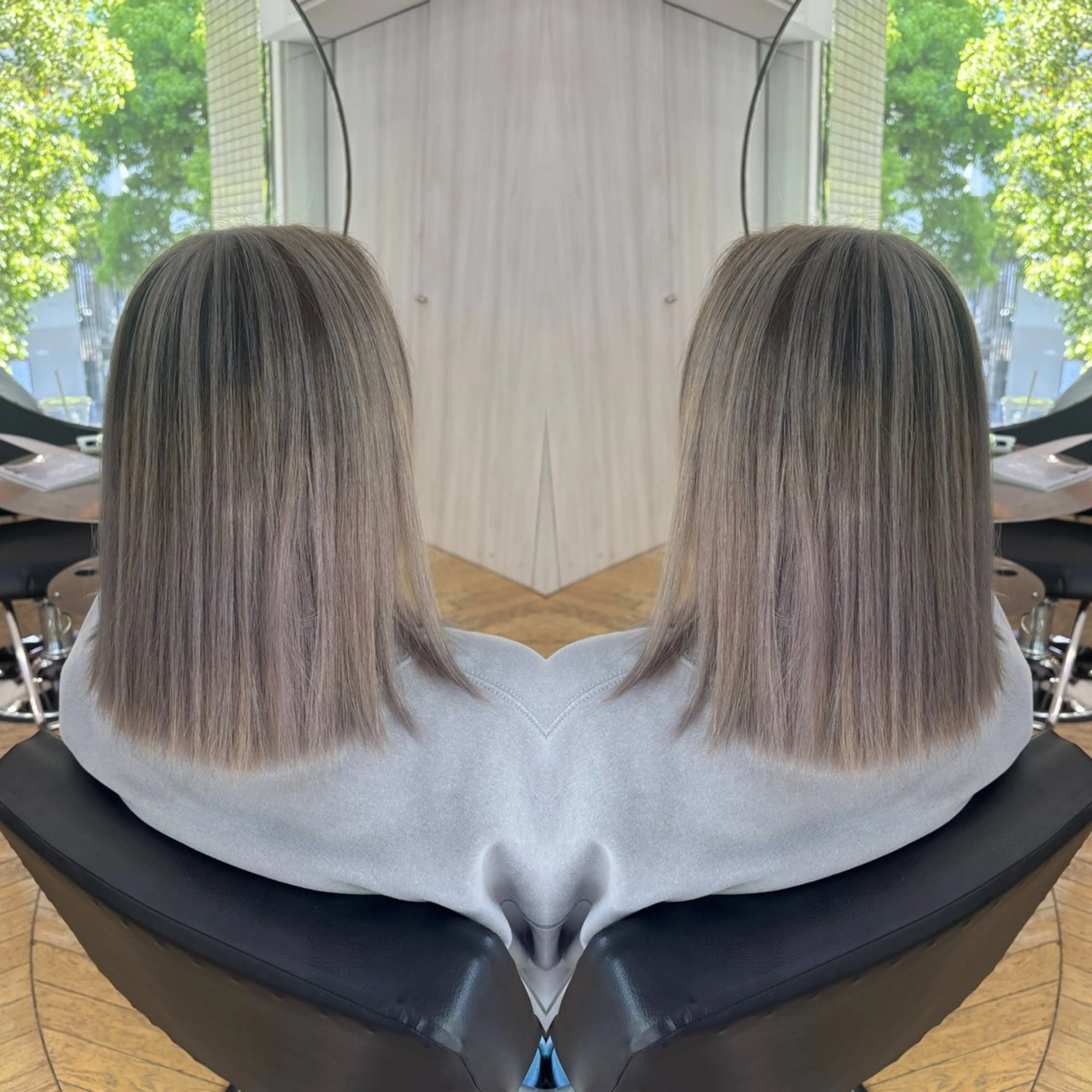 ミディアム カラー ☻モエカ/ハイトーン アレンジ☻のヘアスタイル