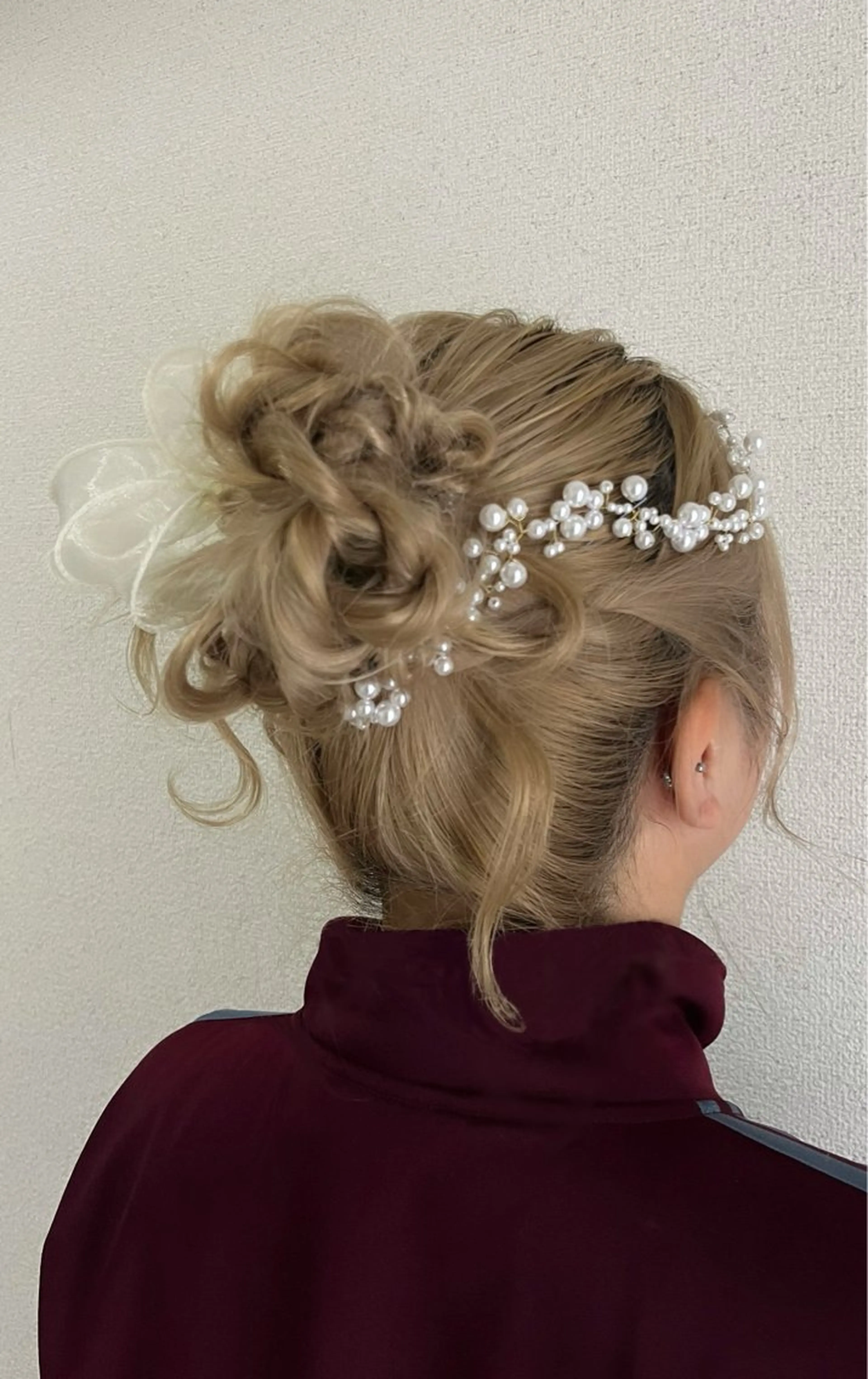 ヘアアレンジ 結婚式・ブライダル ヘアセット なかじま ささらのヘアスタイル