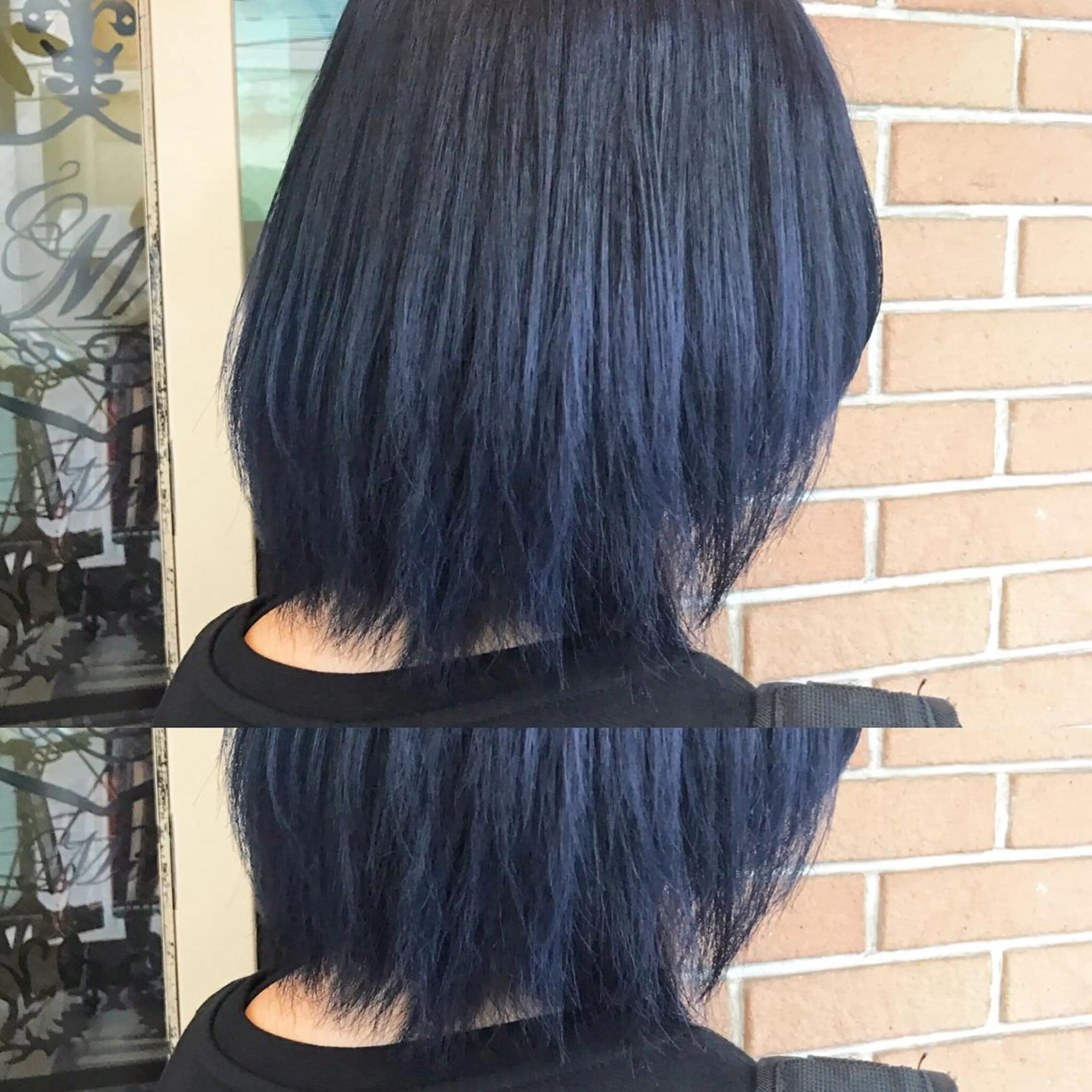 ショート カラー パーマ ヘアアレンジ メンズ キッズ ネイル マツエク・マツパ ダブルカラー ネイビーカラー ネイビー サロンドミルク 原宿のヘアスタイル