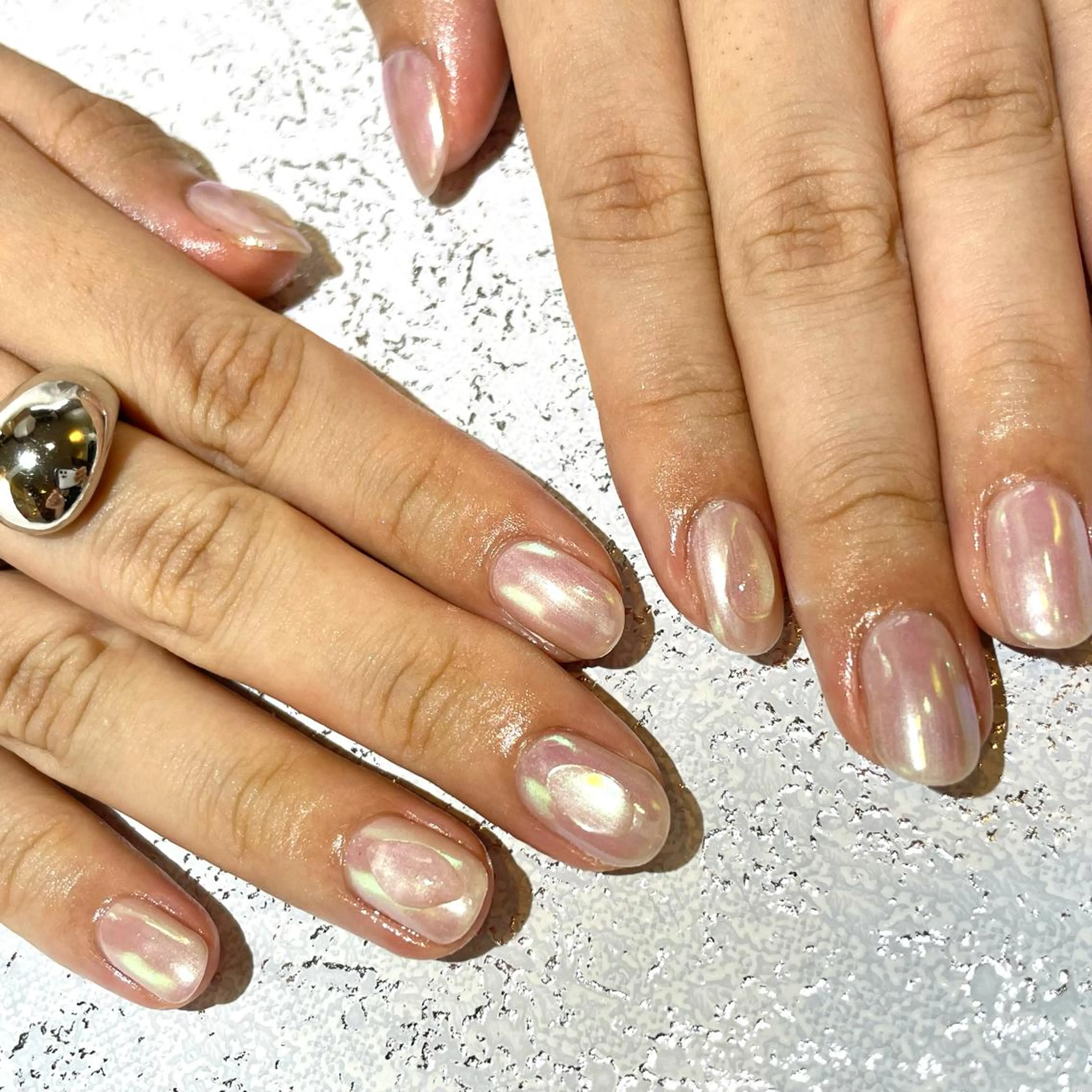 ネイル アートネイル オーロラネイル 水戸 彩夏のネイルデザイン