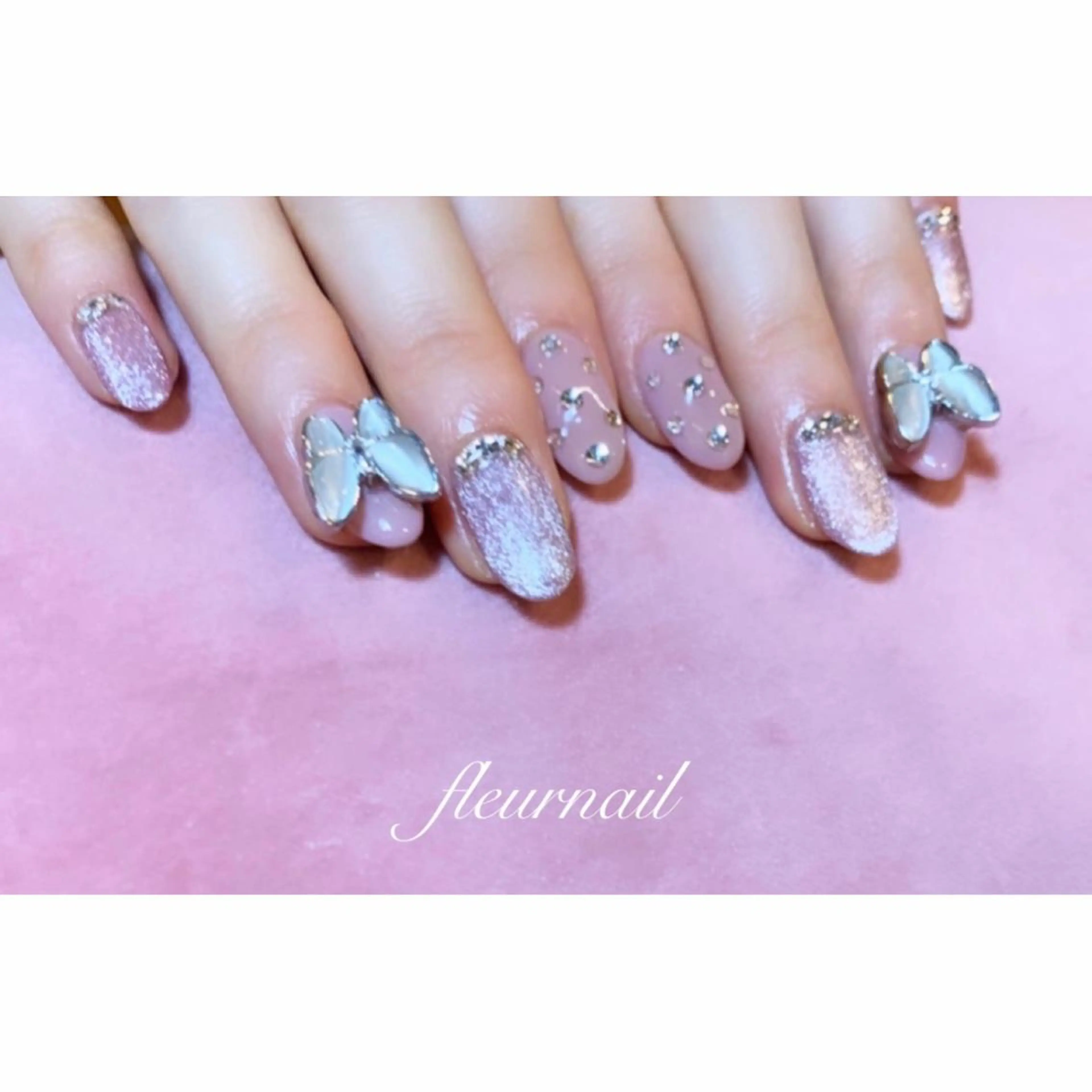 ネイル ハンドネイル 【パラジェル登録サロン】nail pollen所属・fleurnail miuraのネイルデザイン
