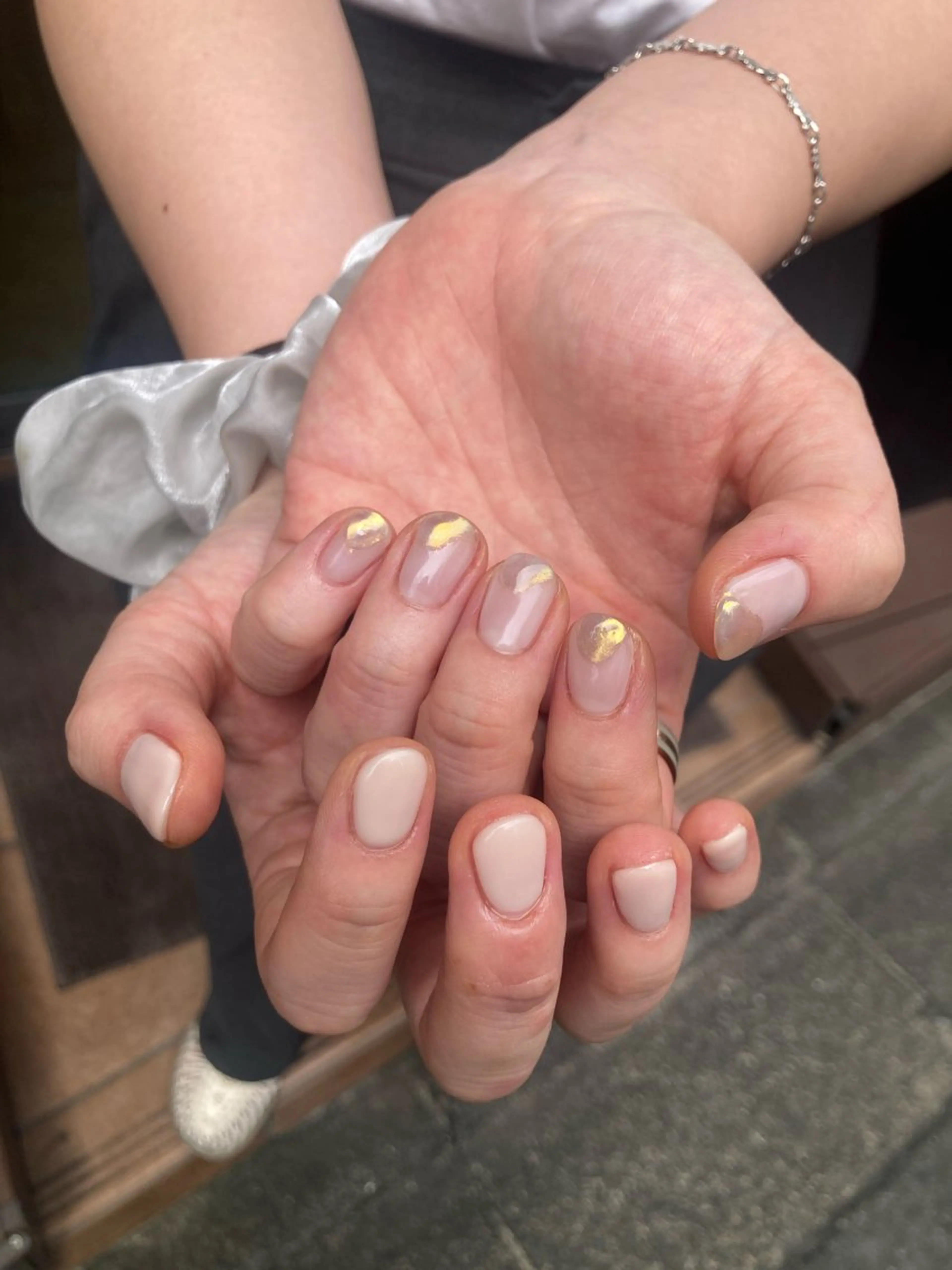 ネイル ミラーネイル ニュアンスネイル ワンカラーネイル CHAFF 水口のネイルデザイン