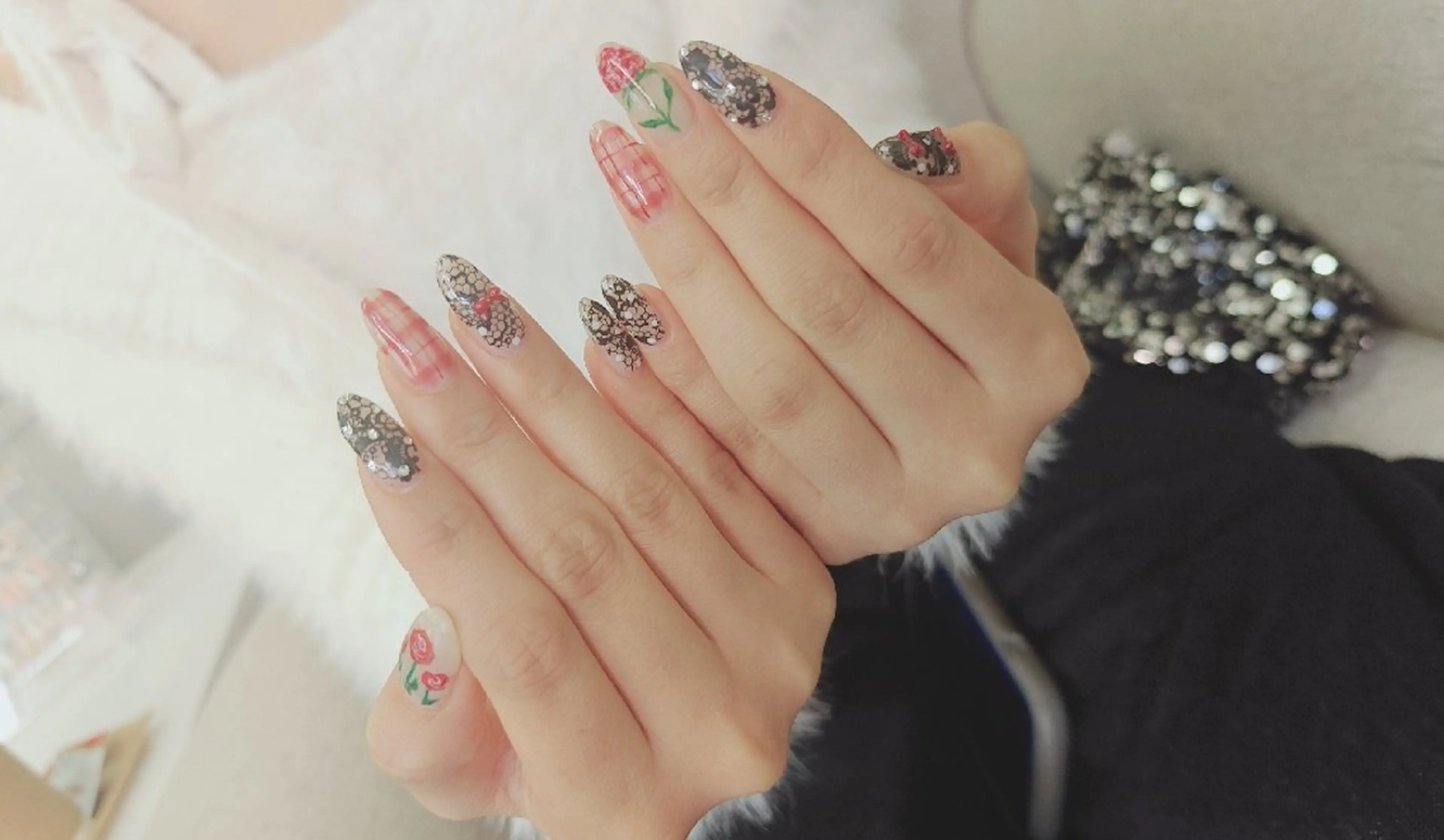 ネイル べっ甲ネイル チークネイル フレンチネイル 韓国ネイル ニュアンスネイル ハンドネイル ♡Sherry  Nail♡のネイルデザイン