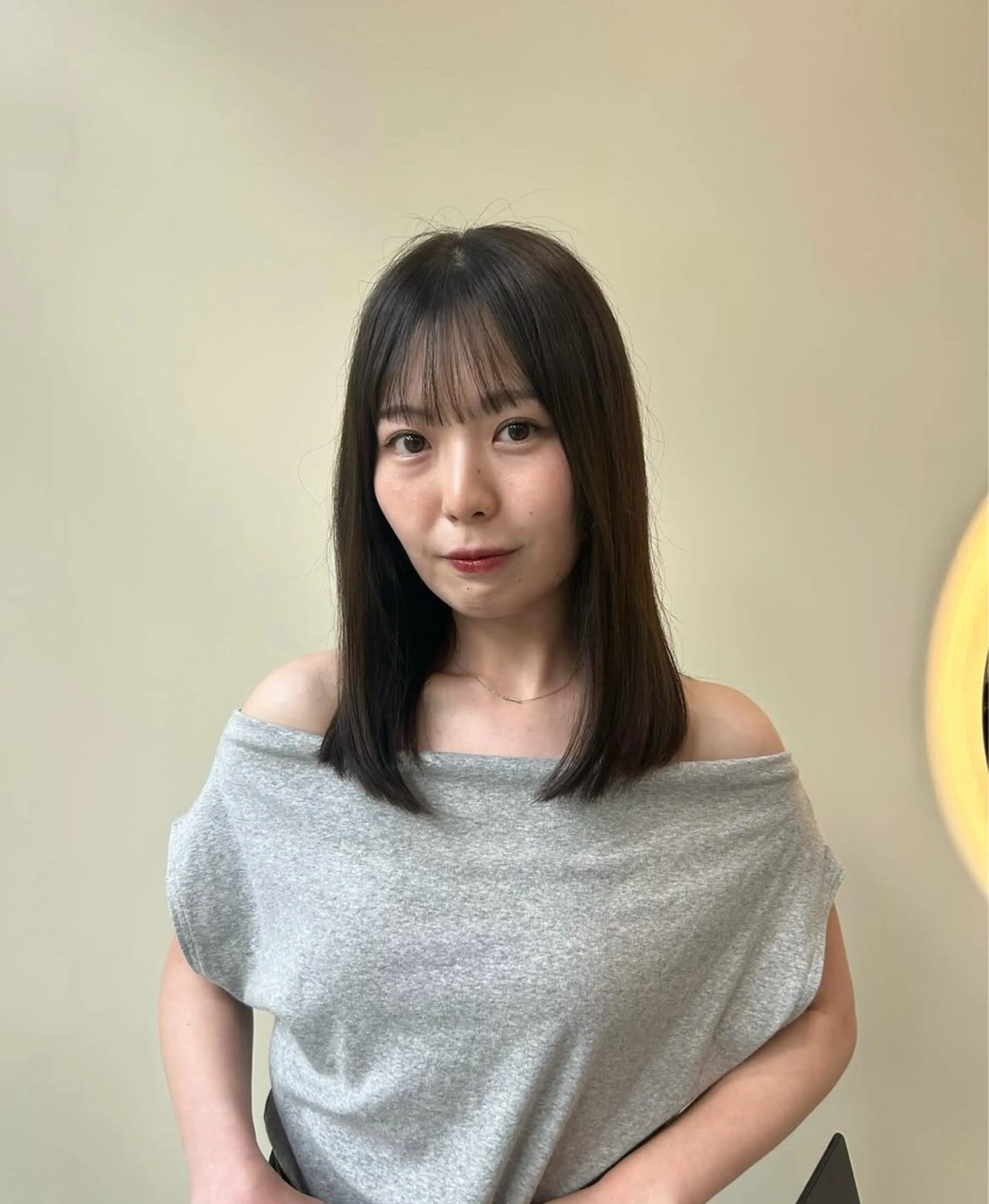 ミディアム カラー カット ヘアカラー トリートメント tomu/天神大名/ 透明感カラー🐴のヘアスタイル