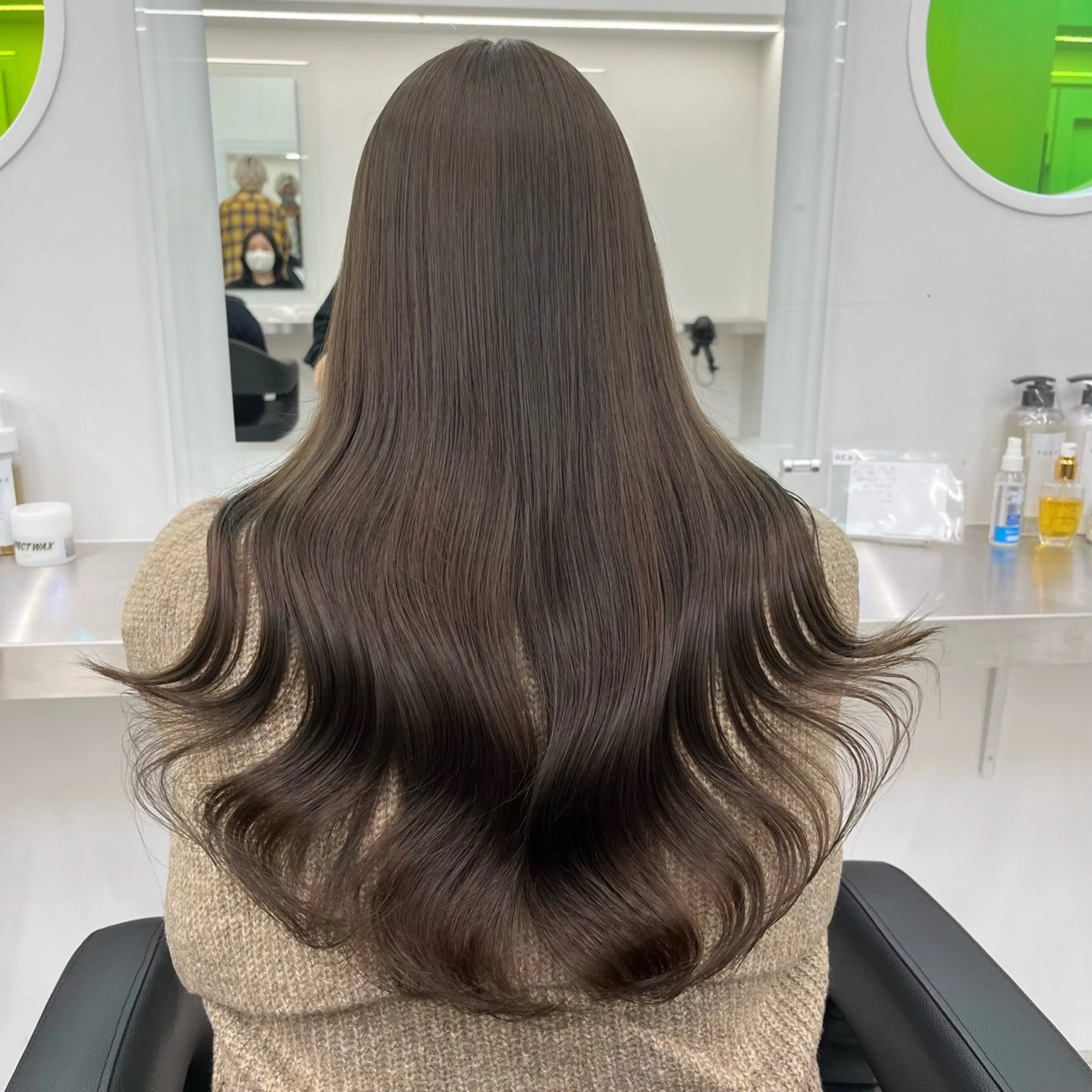 ロング カラー カット ヘアカラー トリートメント ヘアセット 中韓レイヤー/ ブラウン🤎はやとのヘアスタイル