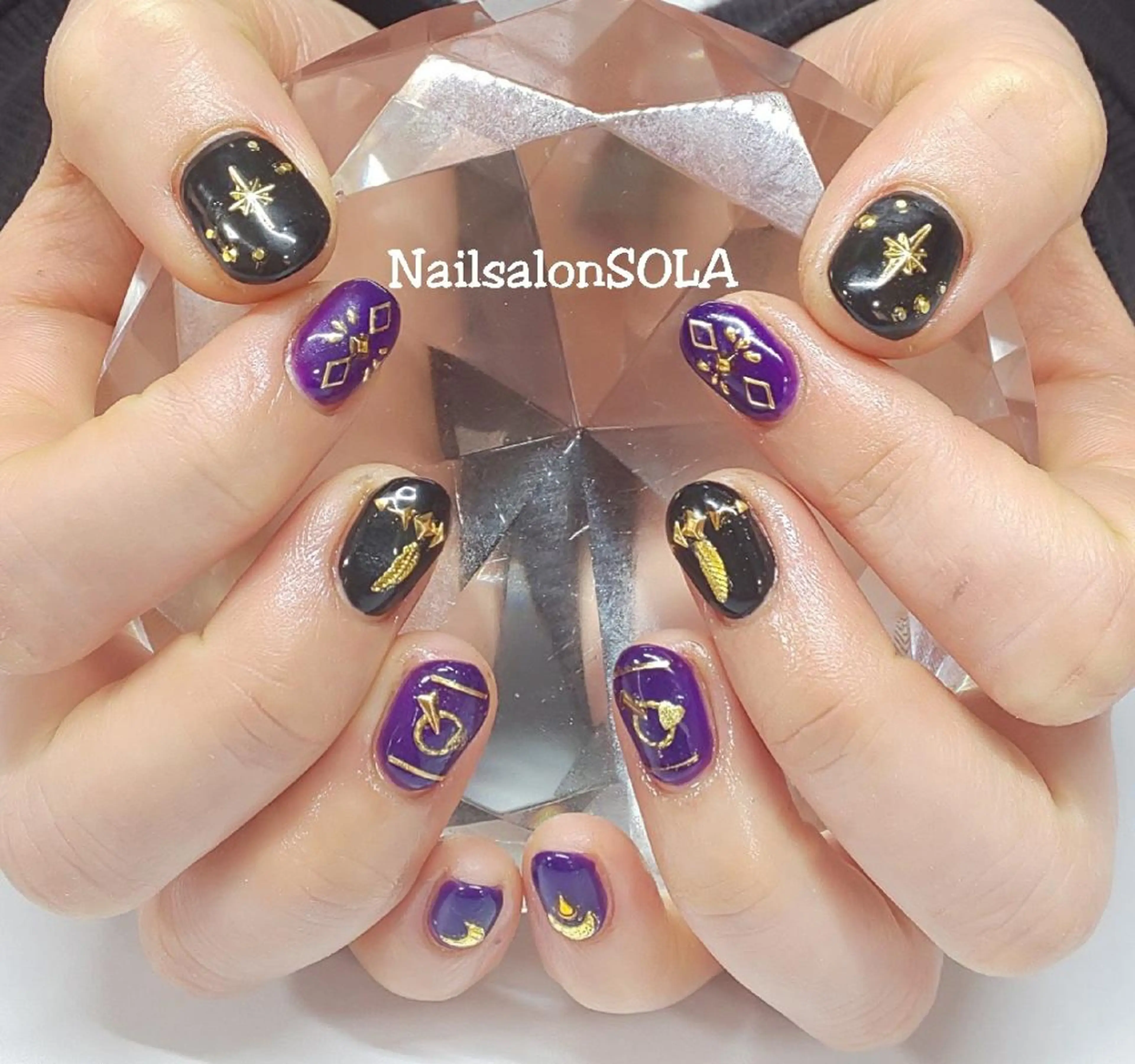 ネイル ゴールド ハンドネイル 田代 夏子のネイルデザイン