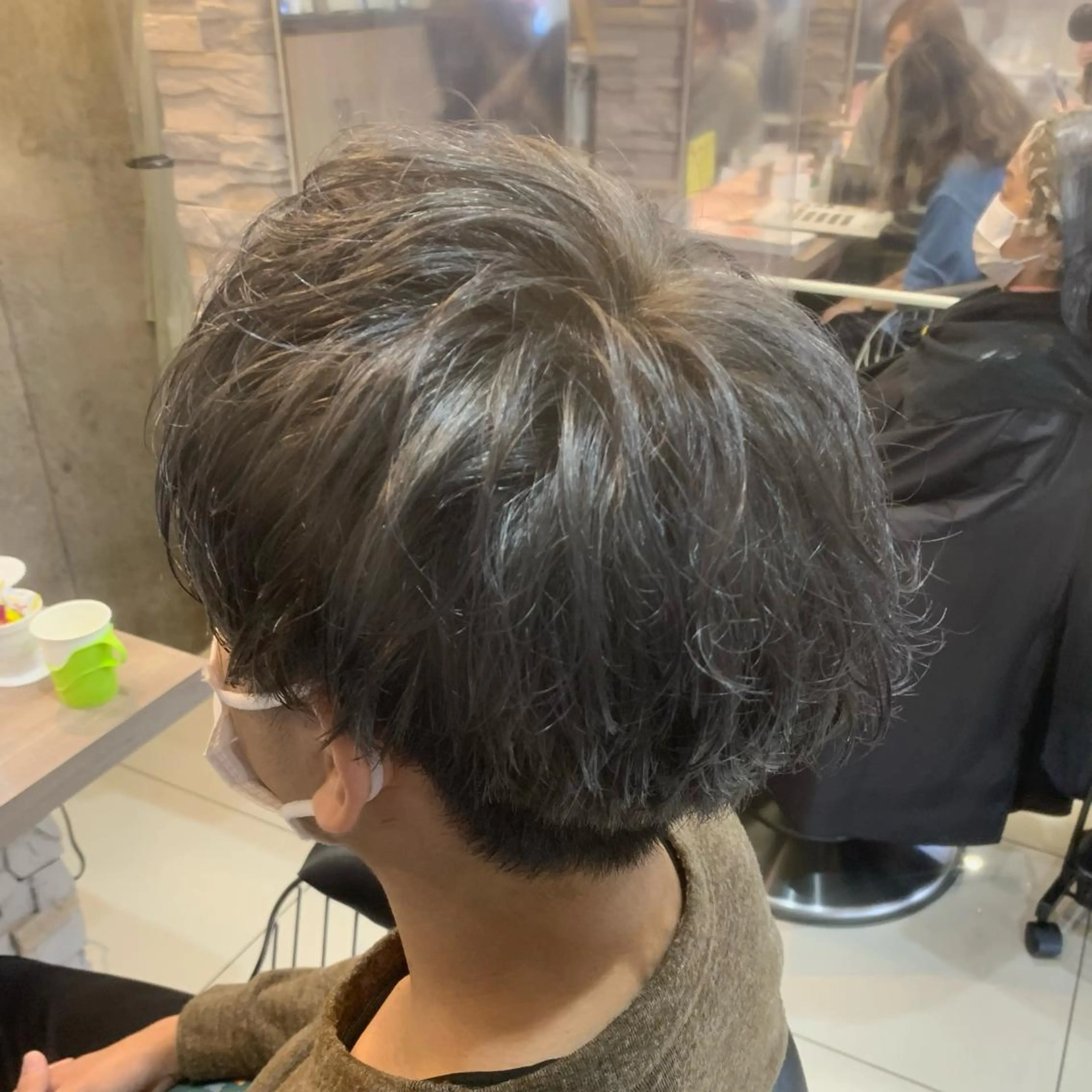 カラー メンズ メンズブリーチ ブリーチ ヘアカラー 透明感カラー/ くびれヘア/館岡俊平のヘアスタイル