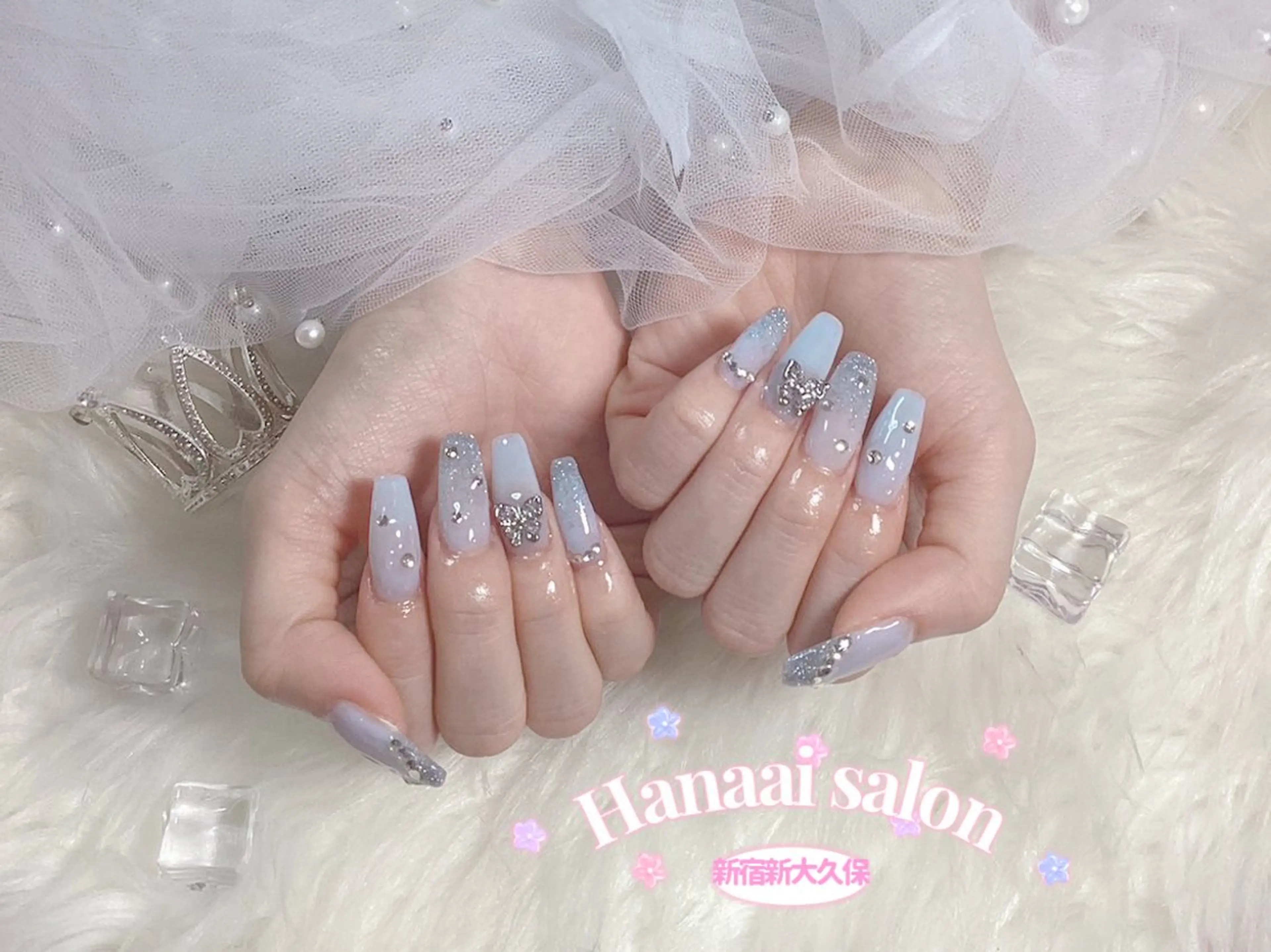 ミディアム ハンドネイル Hanaai salon あまねのネイルデザイン