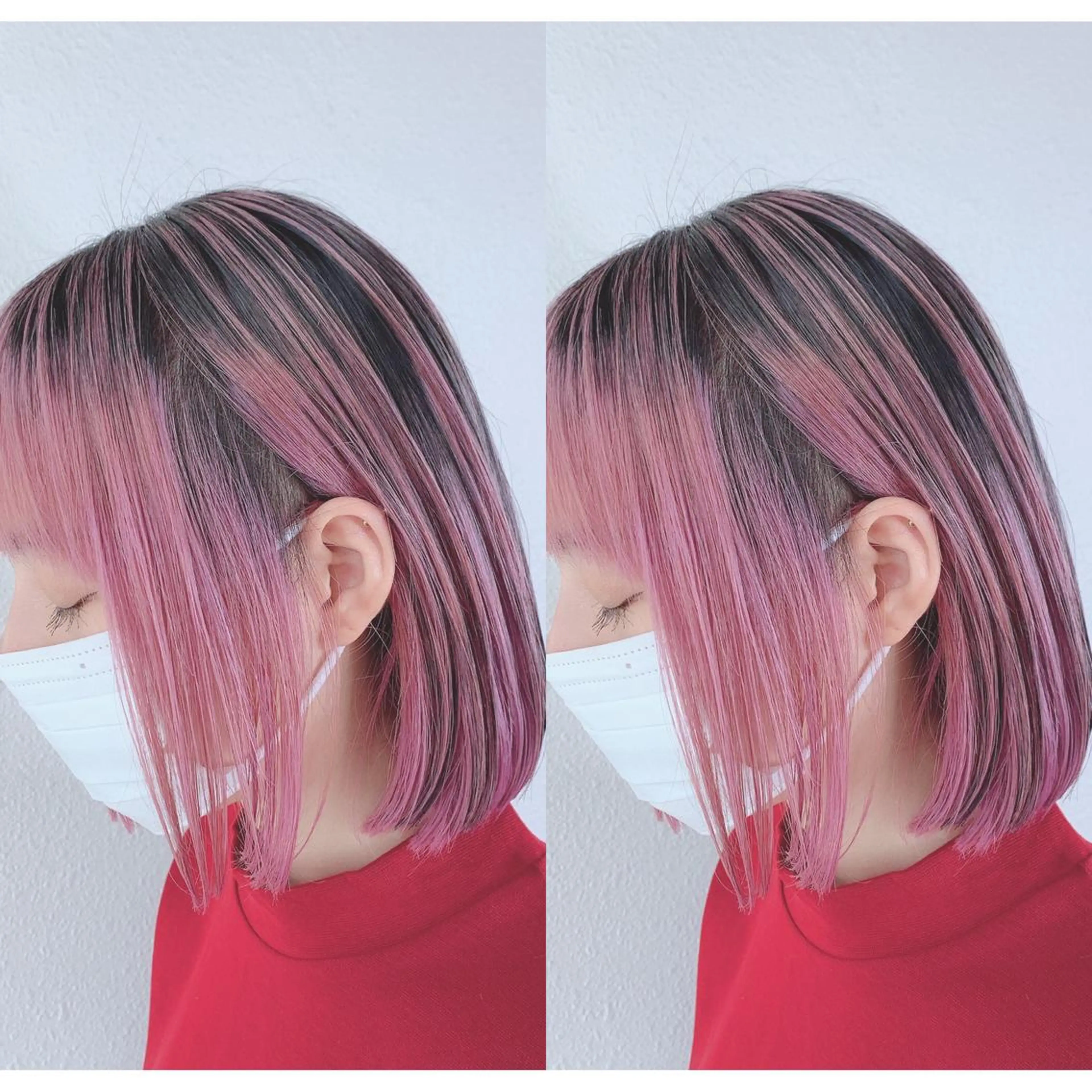 ショート カラー バレイヤージュ ブリーチ レイヤーカット ヘアカラー 似合わせ/ブリーチ カラー.岡田友仁のヘアスタイル