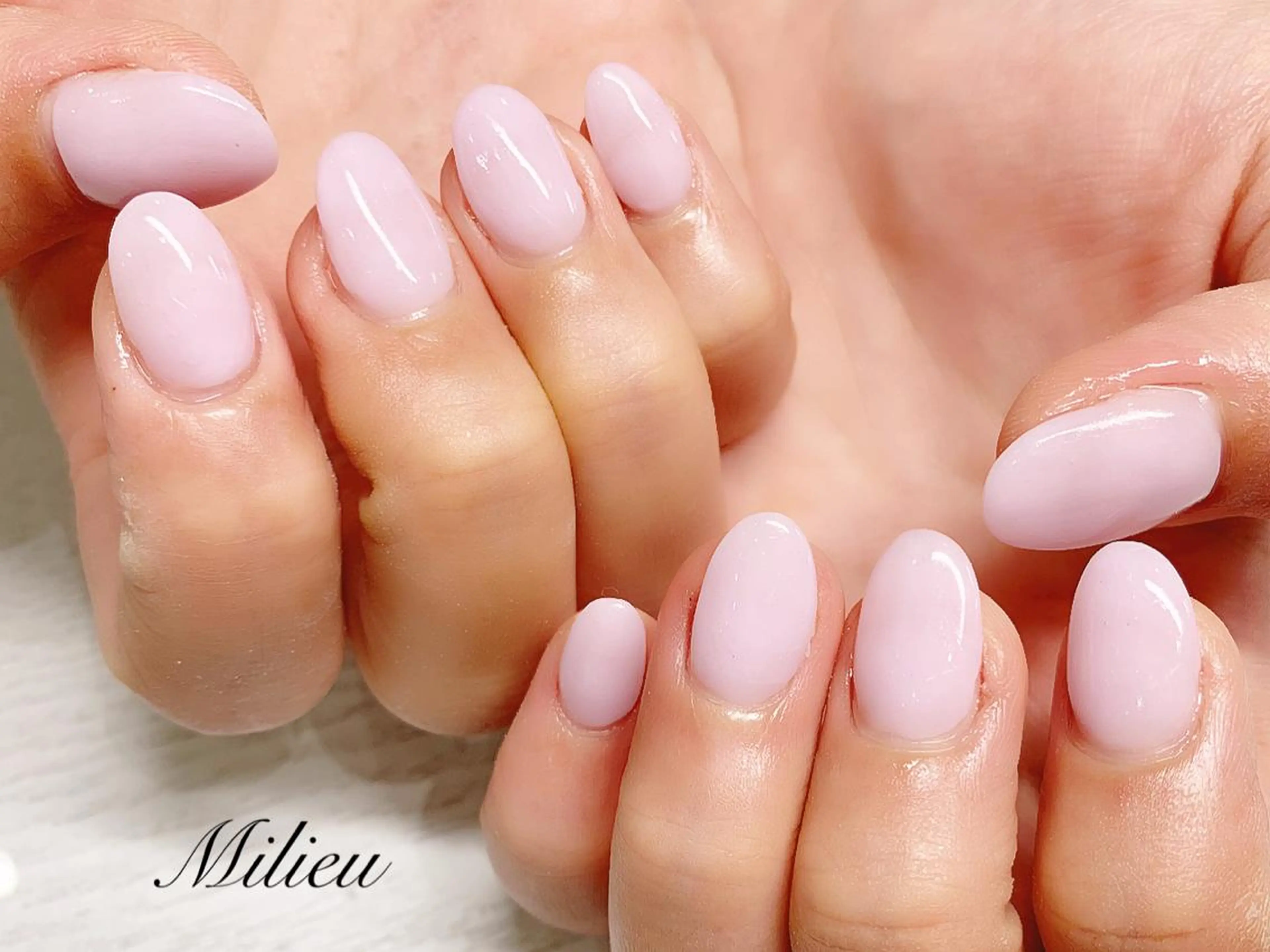 ◇オフ無し◇スカルプ10本＋ジェルコート※アート無し・土台からパウダーで色を入れます※の写真